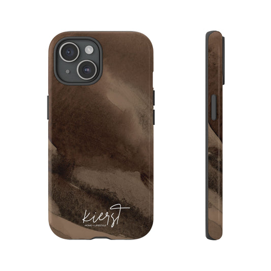 Brown Abstract iPhone Case