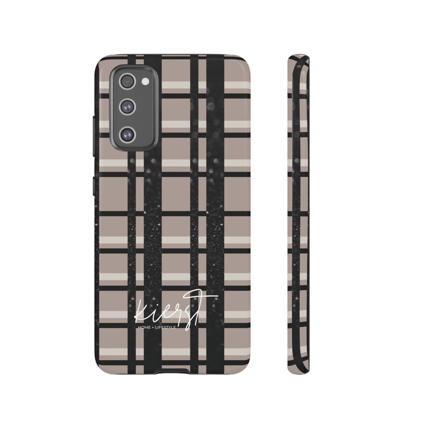 Elevated Neutrals Plaid Samsung Galaxy Case | Structured Style, Soft Edge