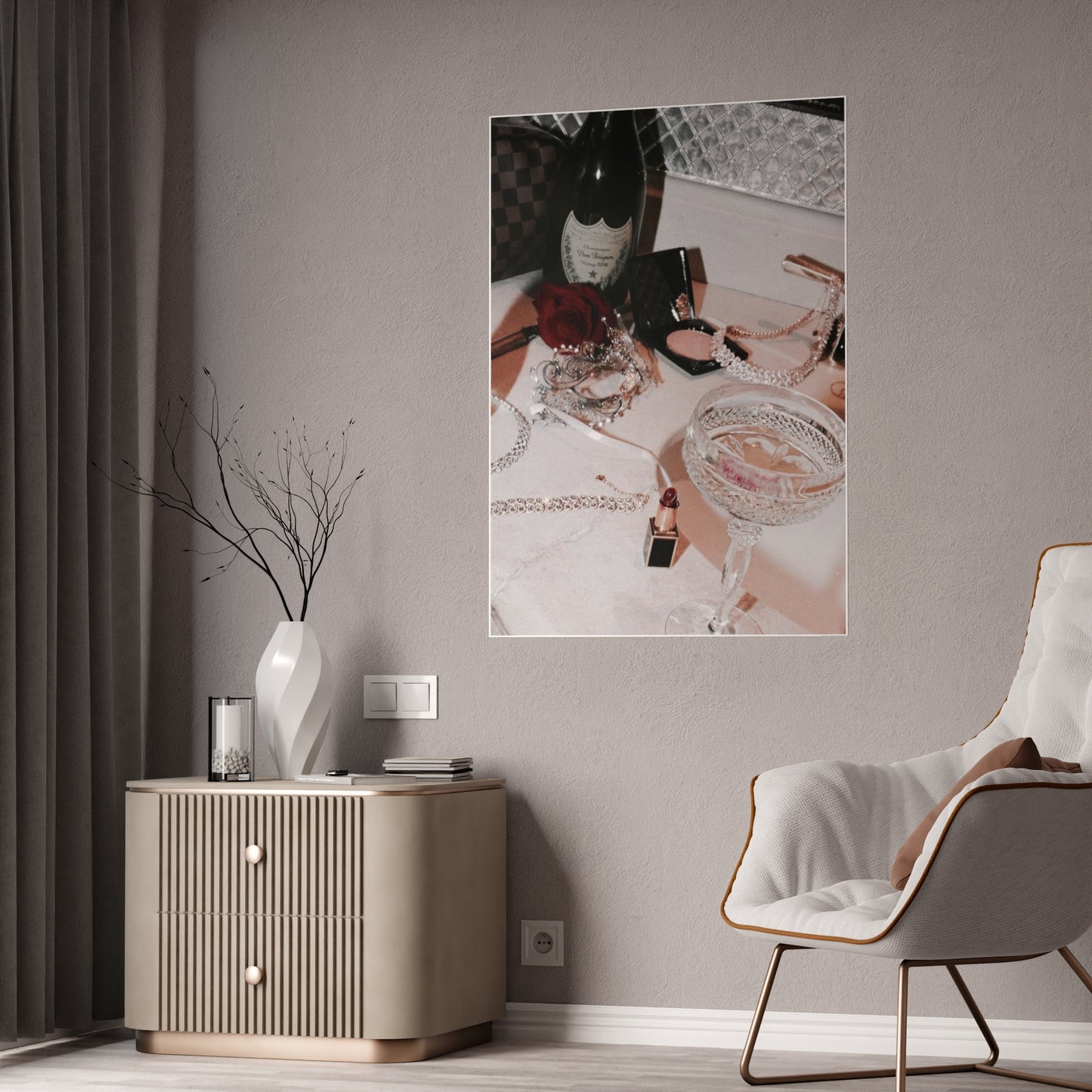 Just A Girl Vintage Style Gloss Posters