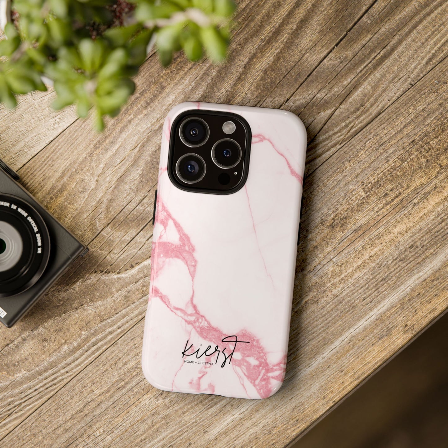 Pink & White Marble iPhone Case | Classic Elegance, Feminine Twist