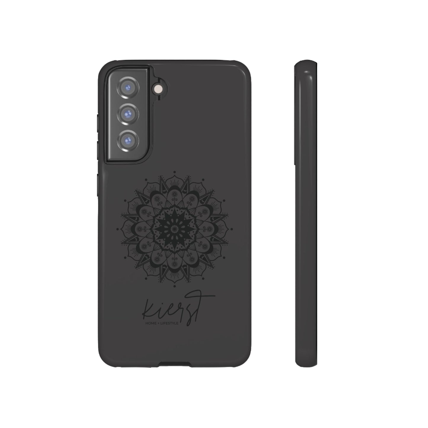 Black Mandala Samsung Galaxy Phone Case | Elevated Symmetry, Timeless Energy