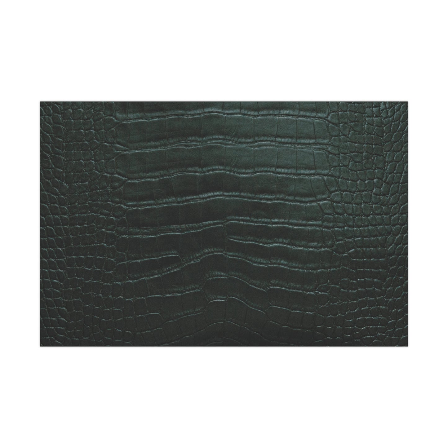 Emerald Crocodile Print Gift Wrapping Paper