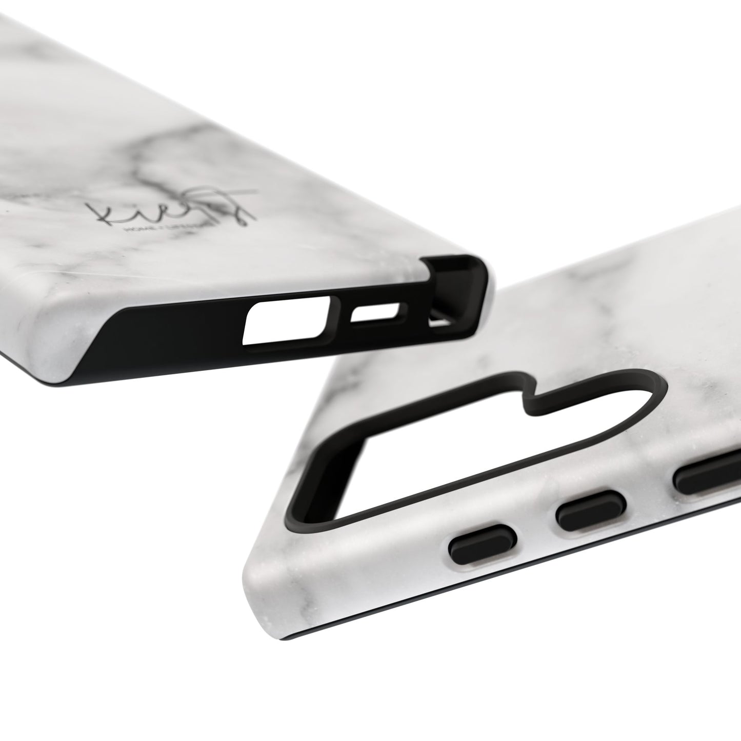 Lived-In White and Grey Marble Samsung Galaxy Case | Soft Strength, Redefined