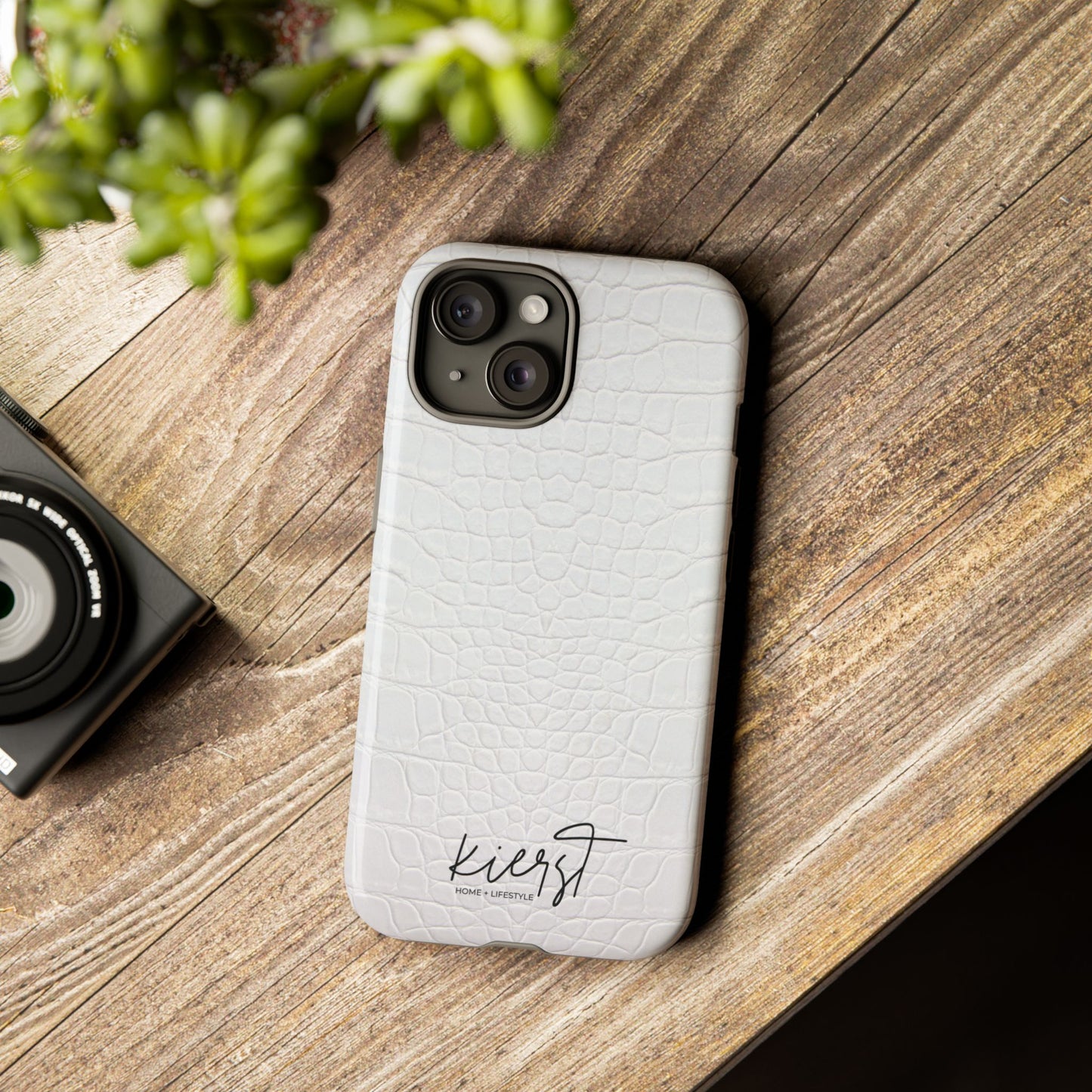 White Alligator iPhone Case | Minimal, Crisp, and Effortlessly Elevated