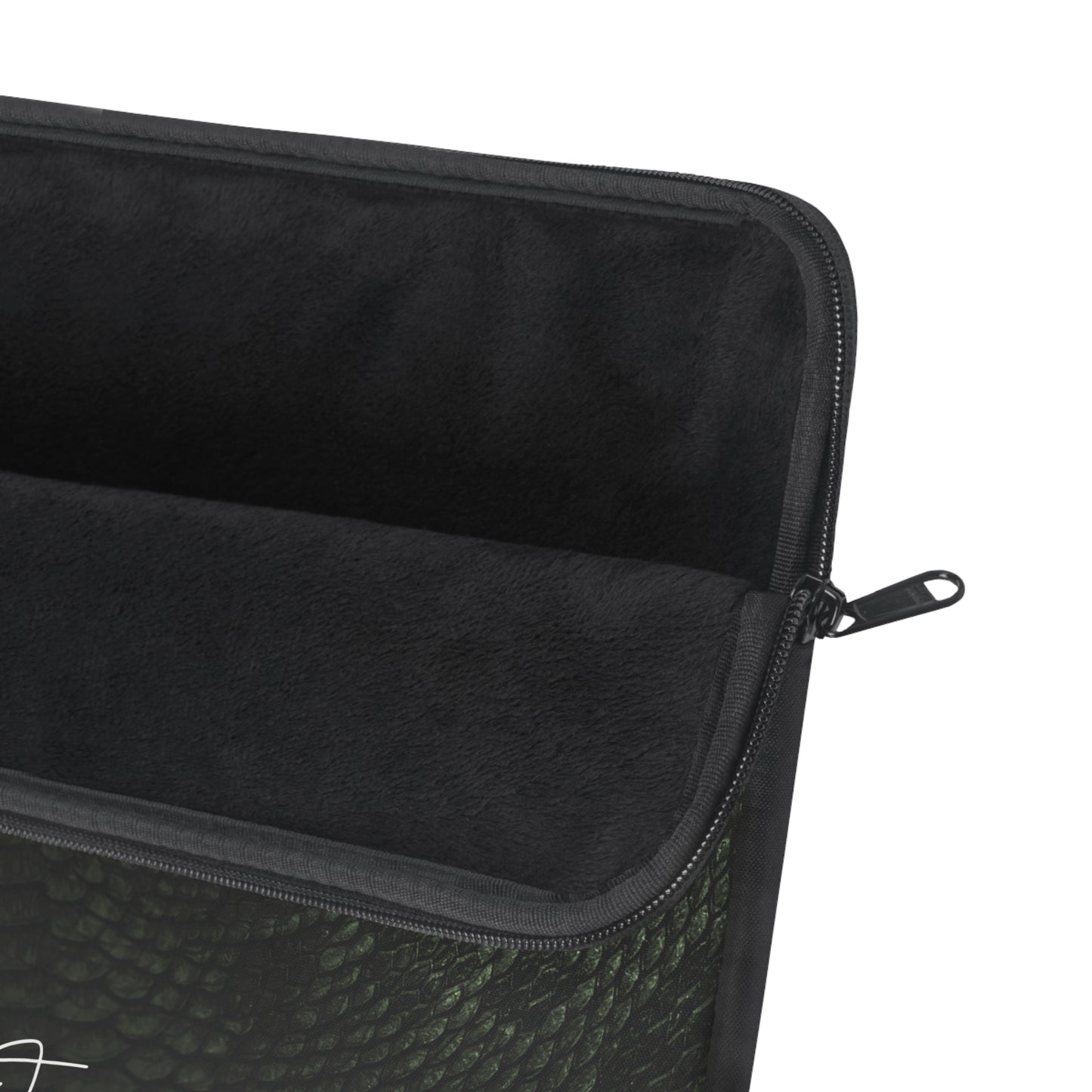Deep Rich Green Snake Print Laptop Sleeve | Designed to Stand Out