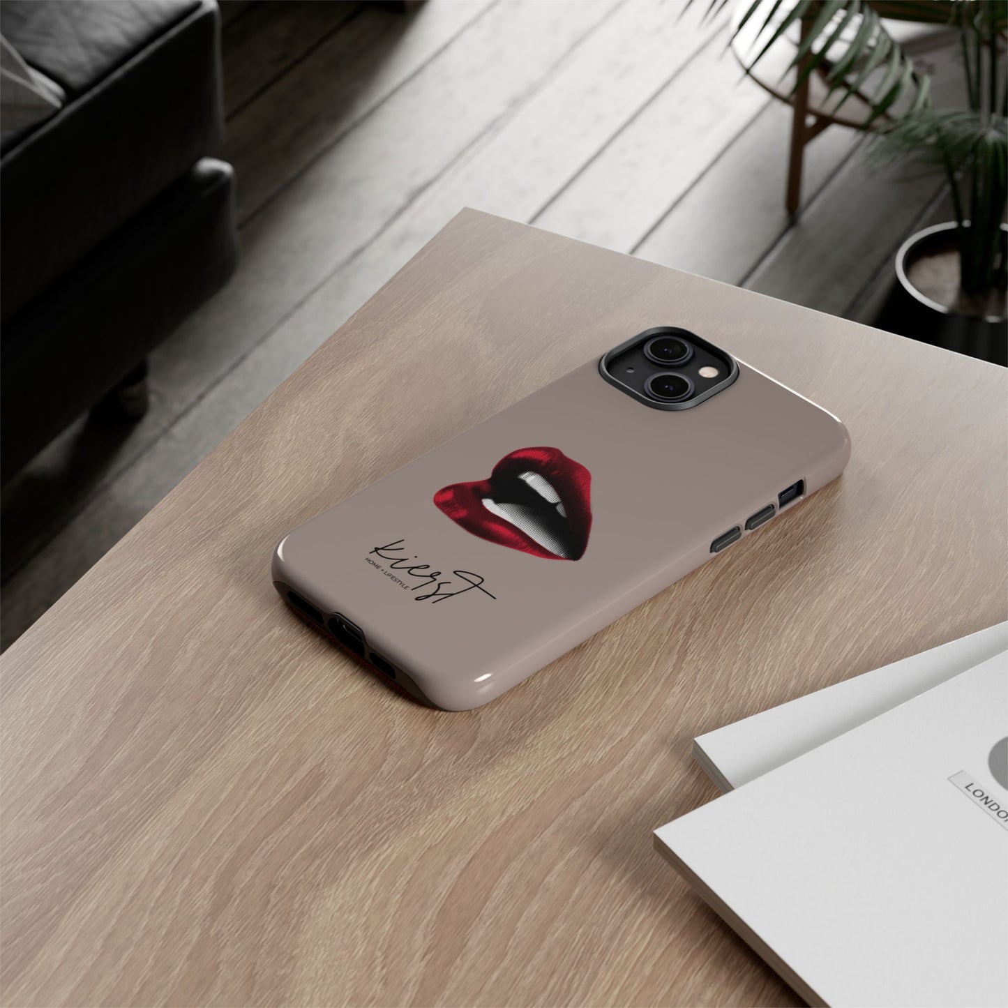 Retro Red Lips iPhone Case | Pop Art Meets Polished