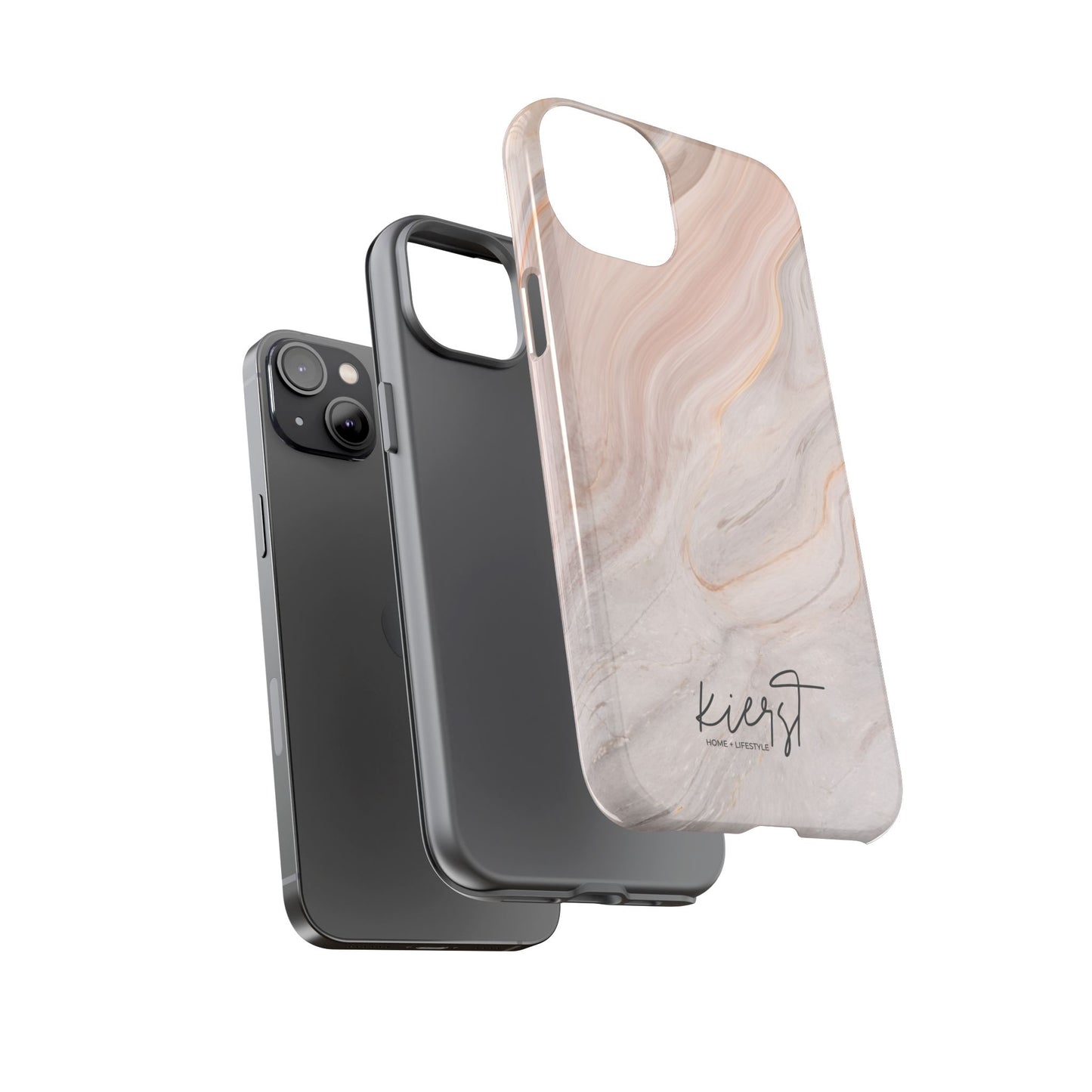 Blush Swirl Marble iPhone Case | Soft Curves, Strong Protection