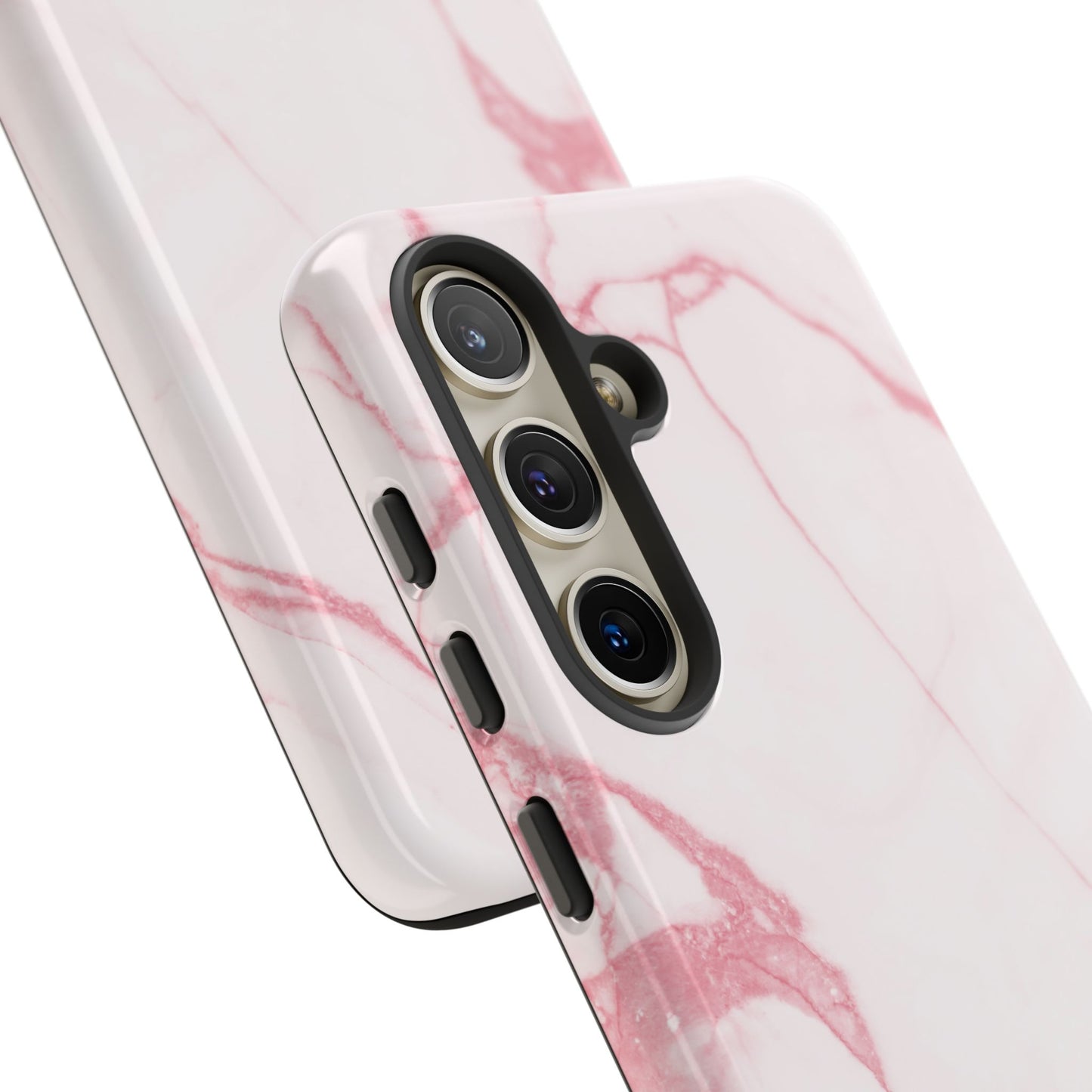 Pink & White Marble Samsung Galaxy Phone Case | Feminine, Polished, and Quietly Bold