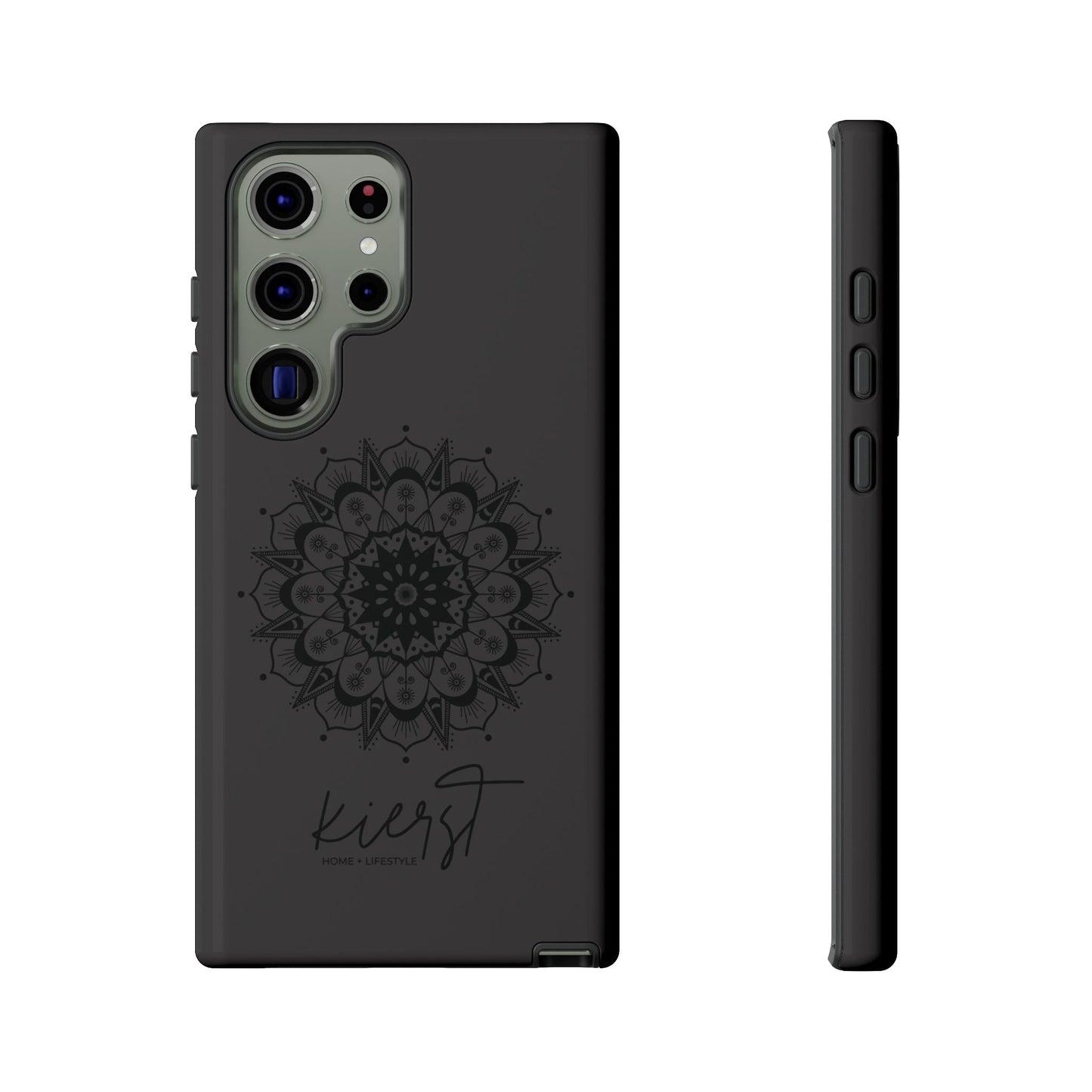 Black Mandala Samsung Galaxy Phone Case | Elevated Symmetry, Timeless Energy
