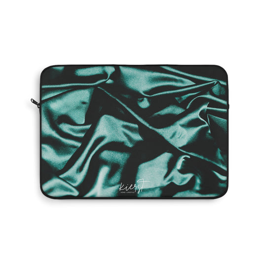 Emerald Silk Laptop Sleeve | Luxe Protection for Your Tech