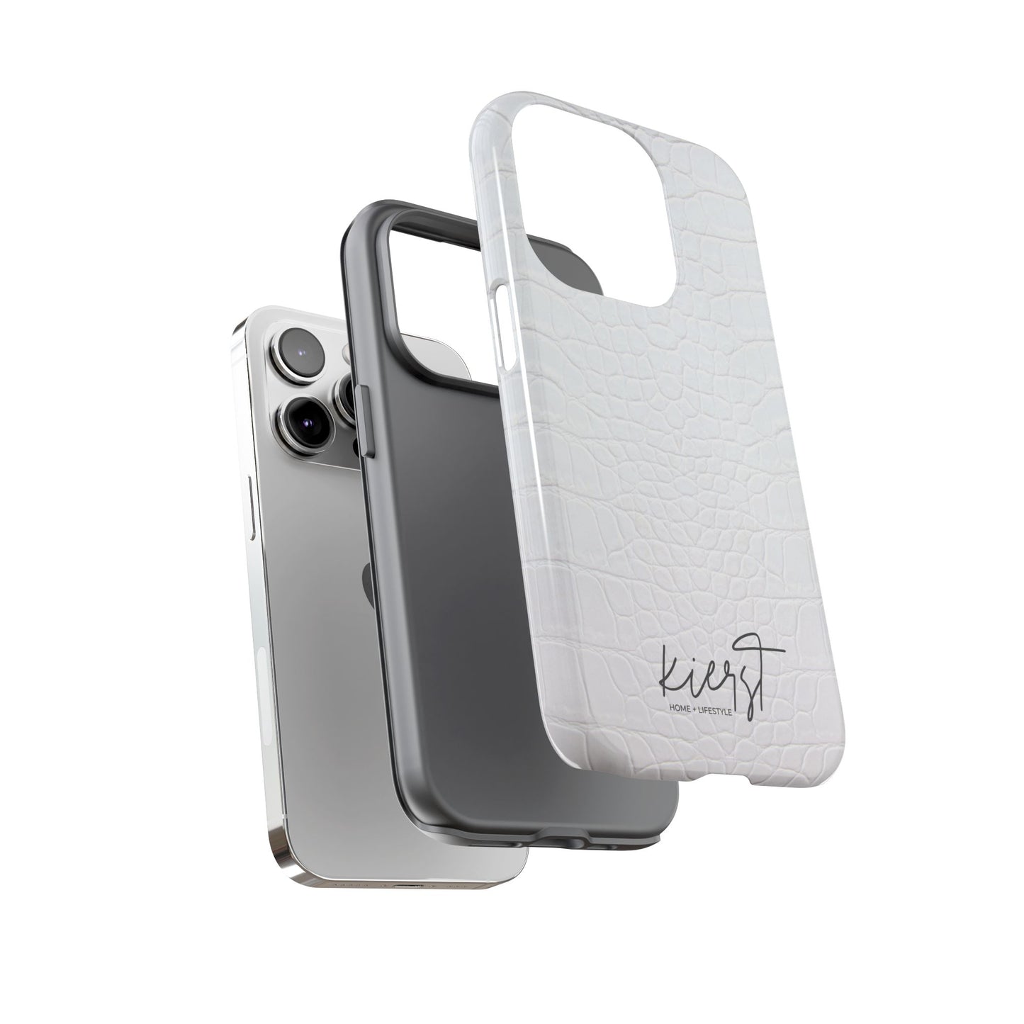 White Alligator iPhone Case | Minimal, Crisp, and Effortlessly Elevated