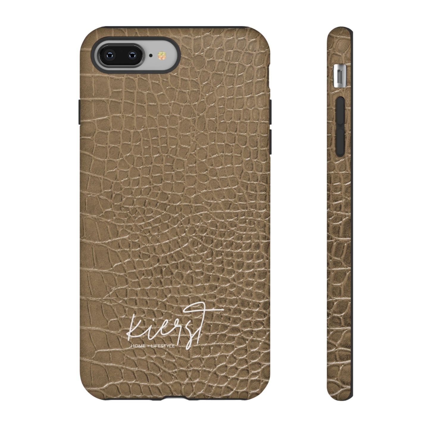Tan Alligator Print iPhone Case | Elevated texture meets everyday ease