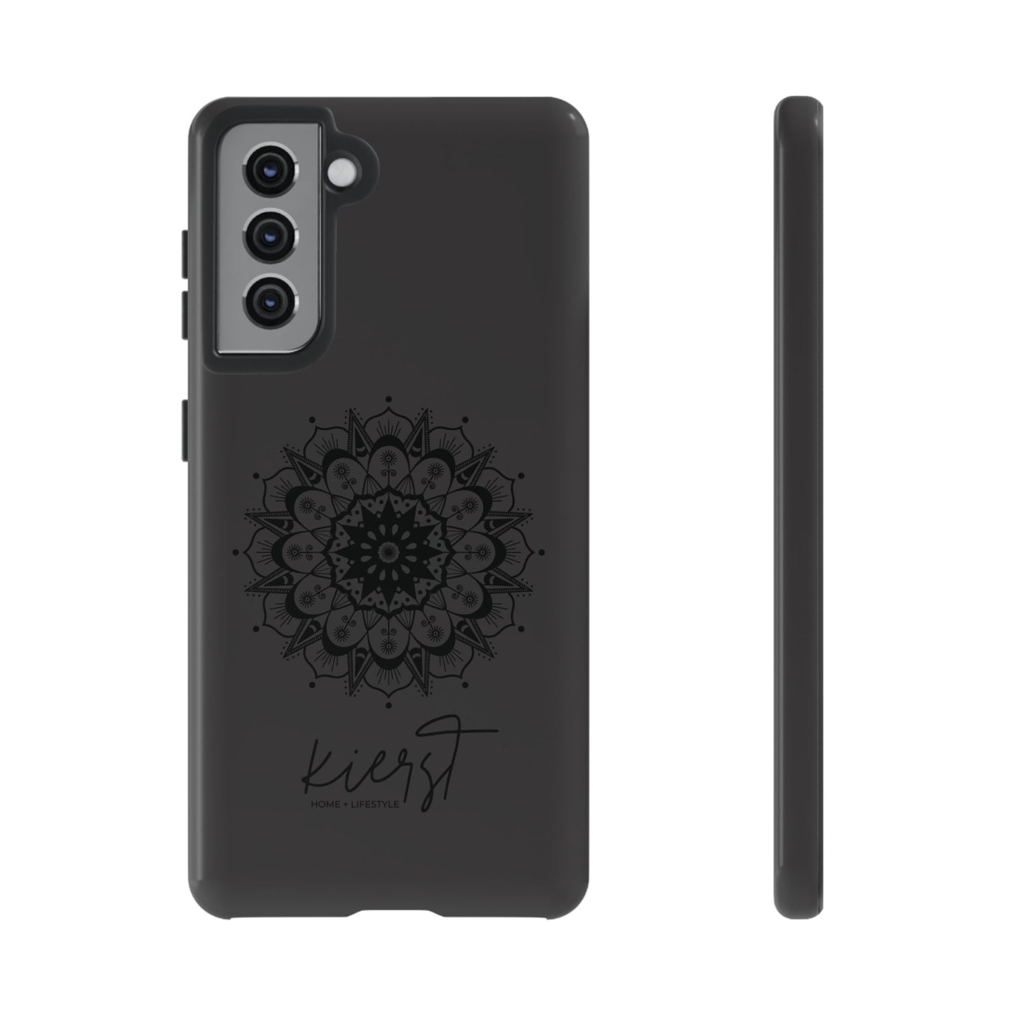 Black Mandala Samsung Galaxy Phone Case | Elevated Symmetry, Timeless Energy