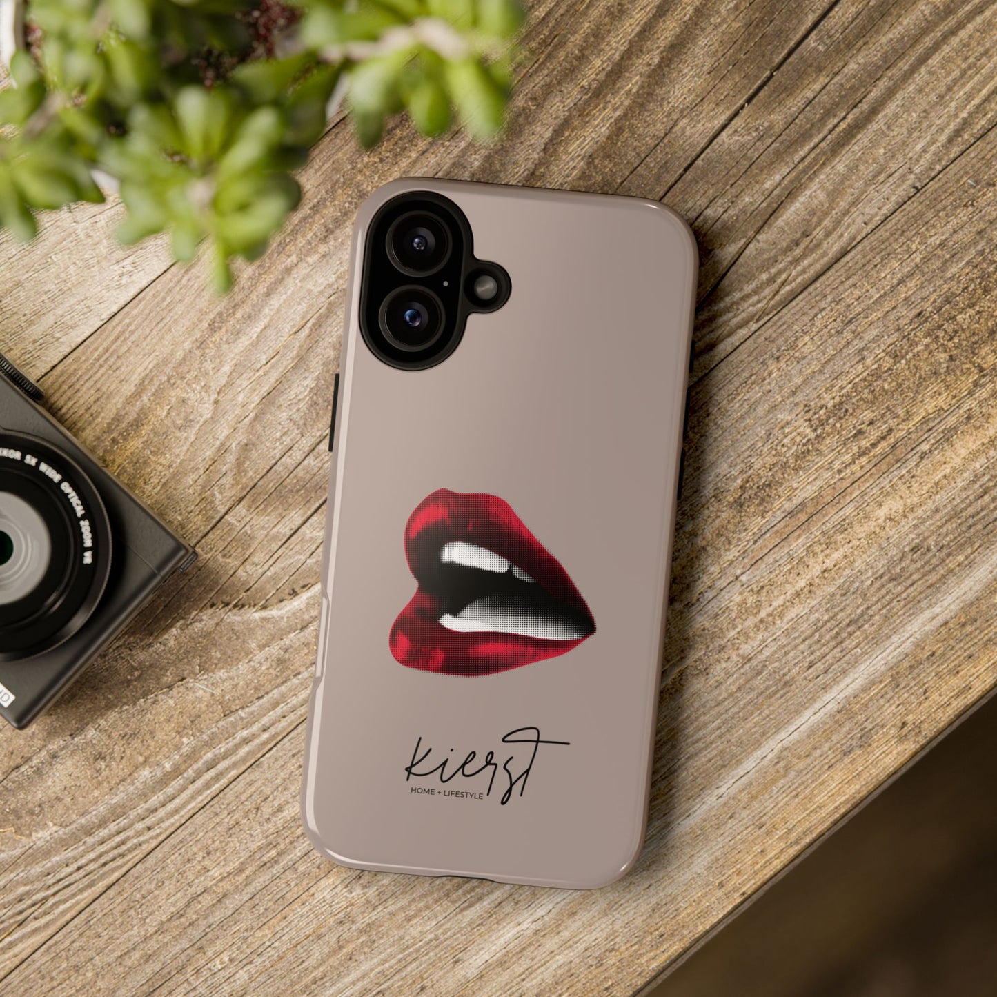 Retro Red Lips iPhone Case | Pop Art Meets Polished