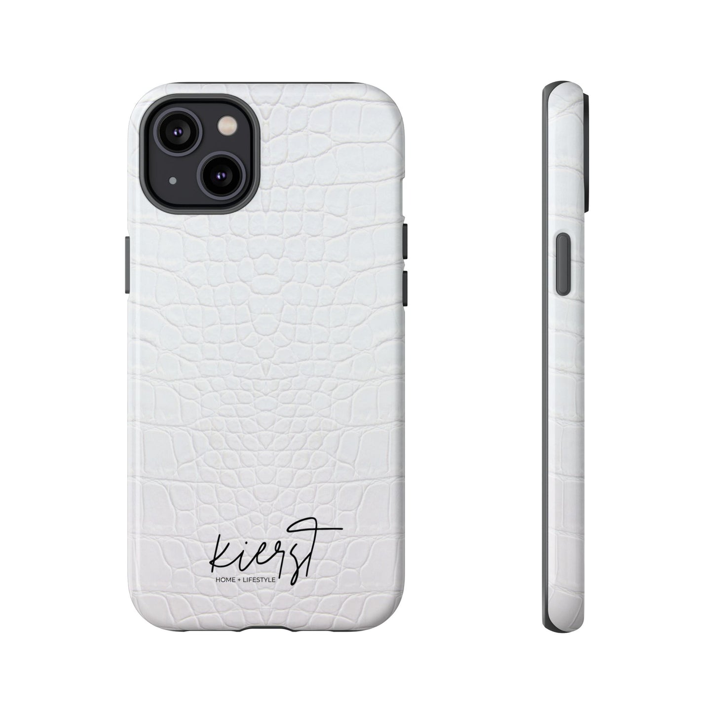 White Alligator iPhone Case | Minimal, Crisp, and Effortlessly Elevated