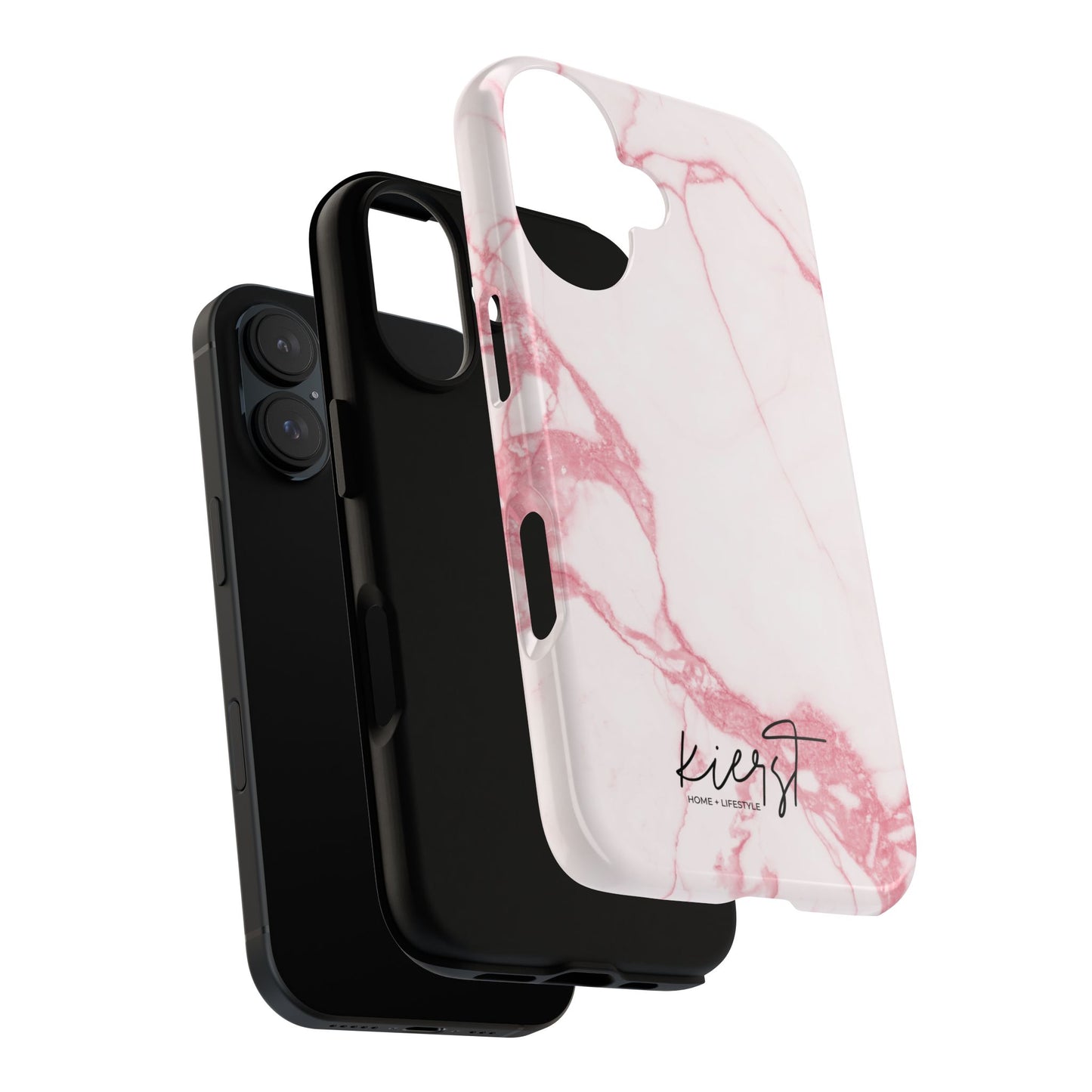 Pink & White Marble iPhone Case | Classic Elegance, Feminine Twist
