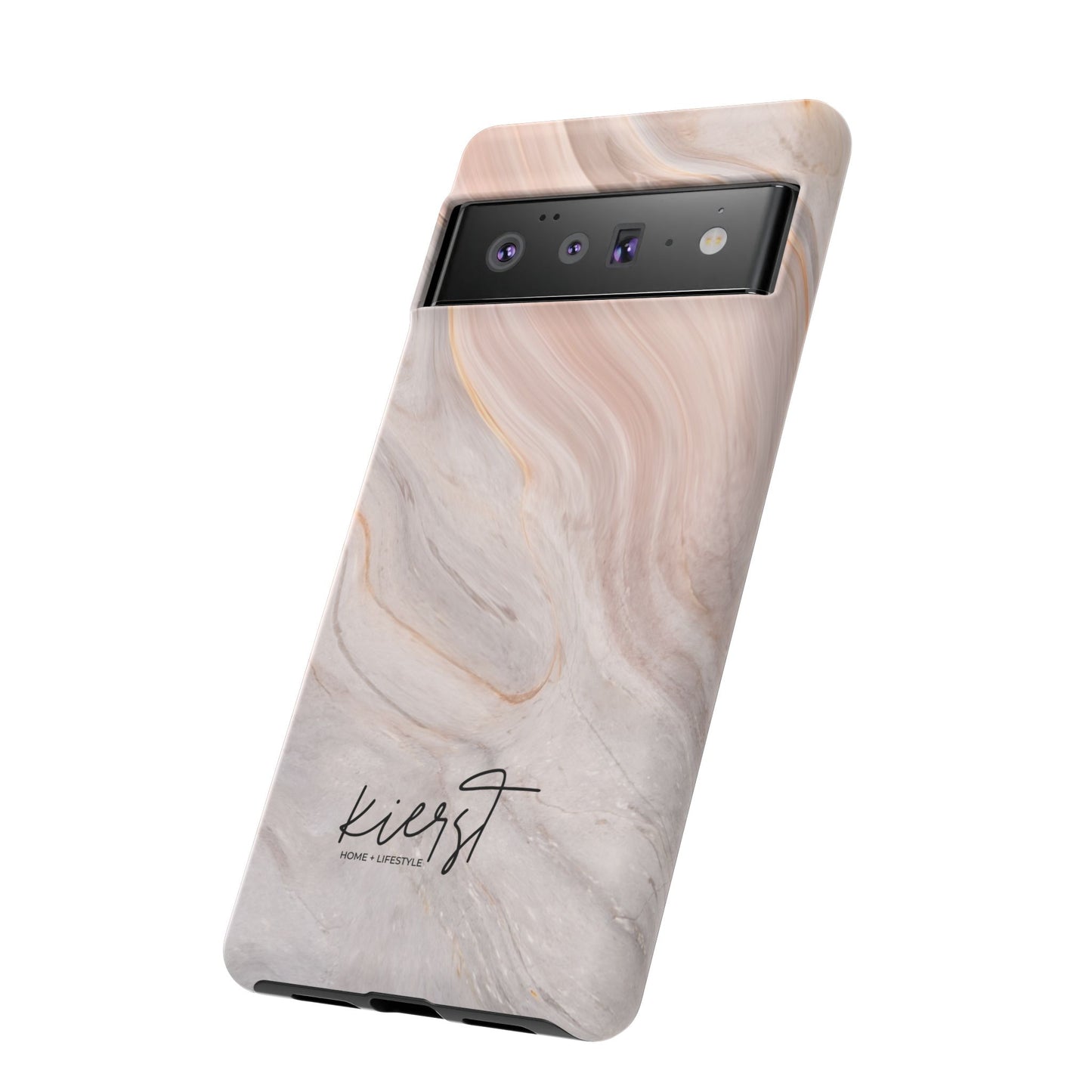 Blush Swirl Marble Google Pixel Phone Case | Soft Movement Meets Curated Luxury