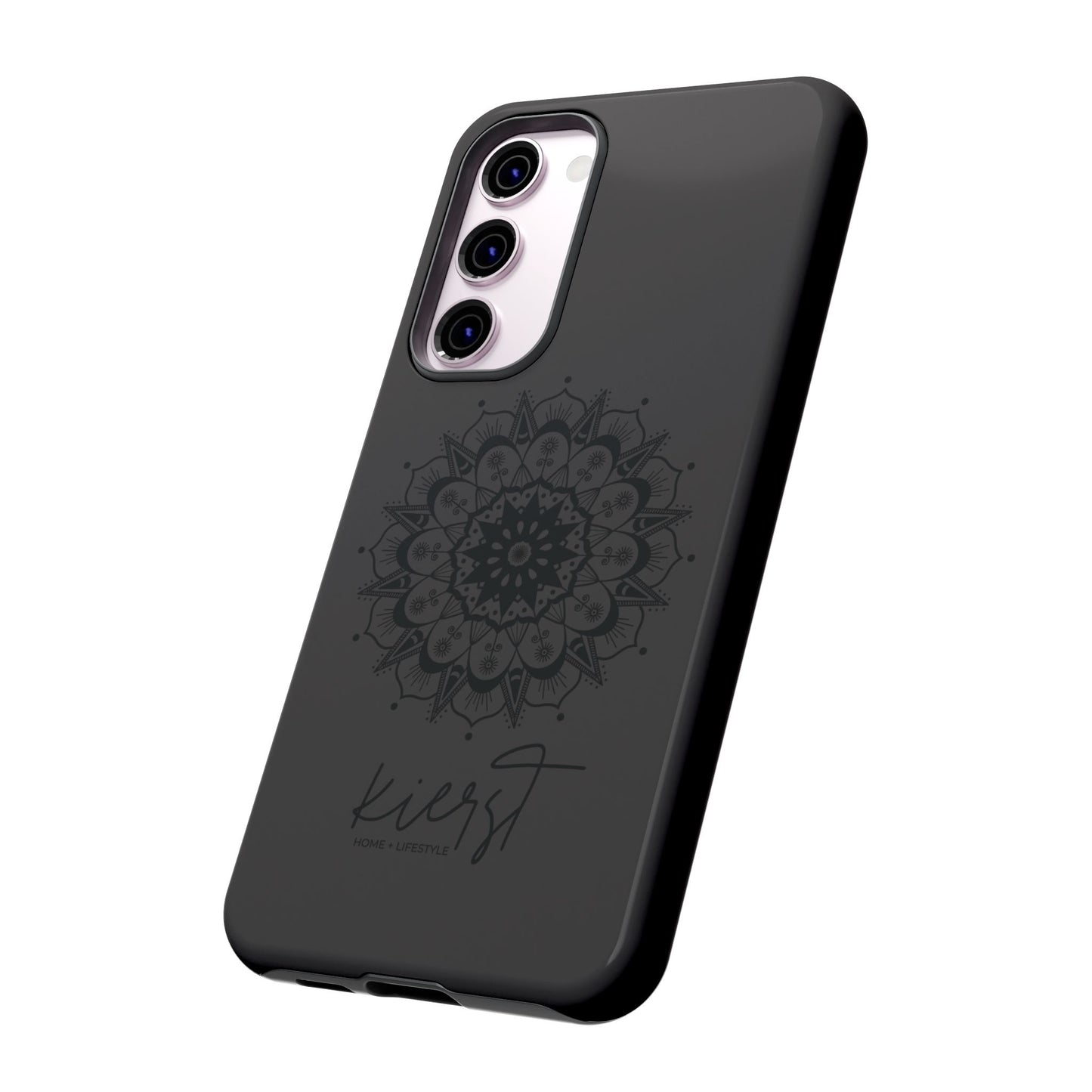 Black Mandala Samsung Galaxy Phone Case | Elevated Symmetry, Timeless Energy