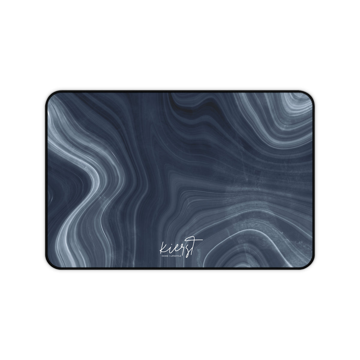 Navy Marble Print Desk Mat