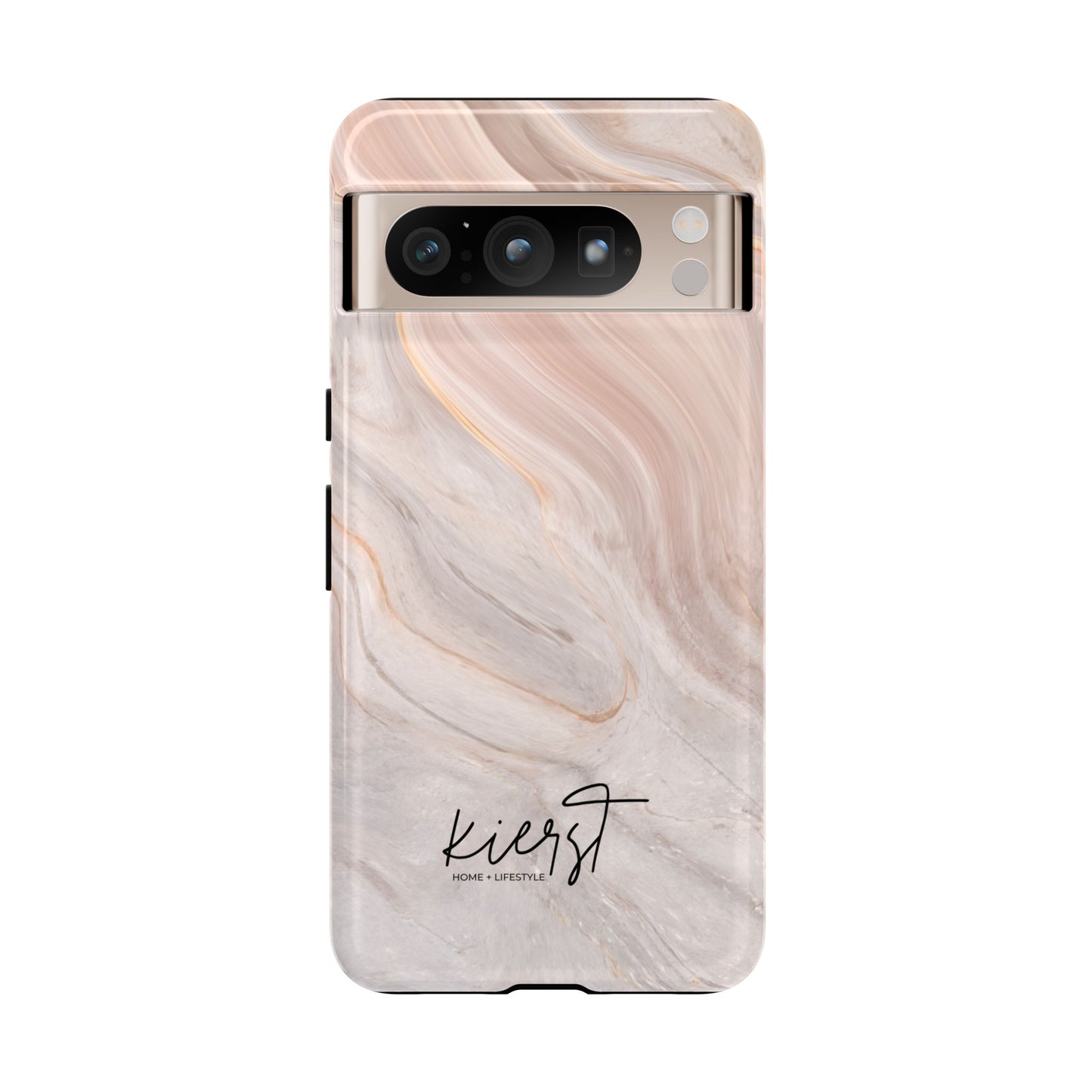 Blush Swirl Marble Google Pixel Phone Case | Soft Movement Meets Curated Luxury