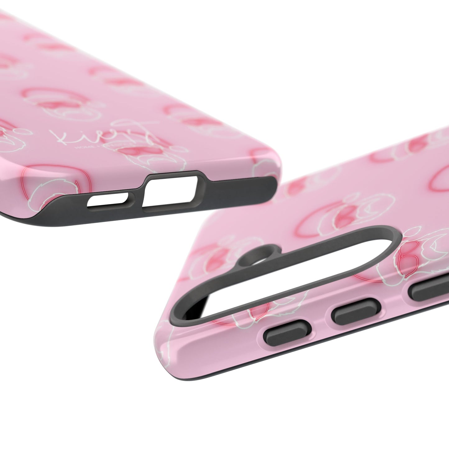 Holiday 25 Neon Sign Santa on Pink Samsung Galaxy Phone Case