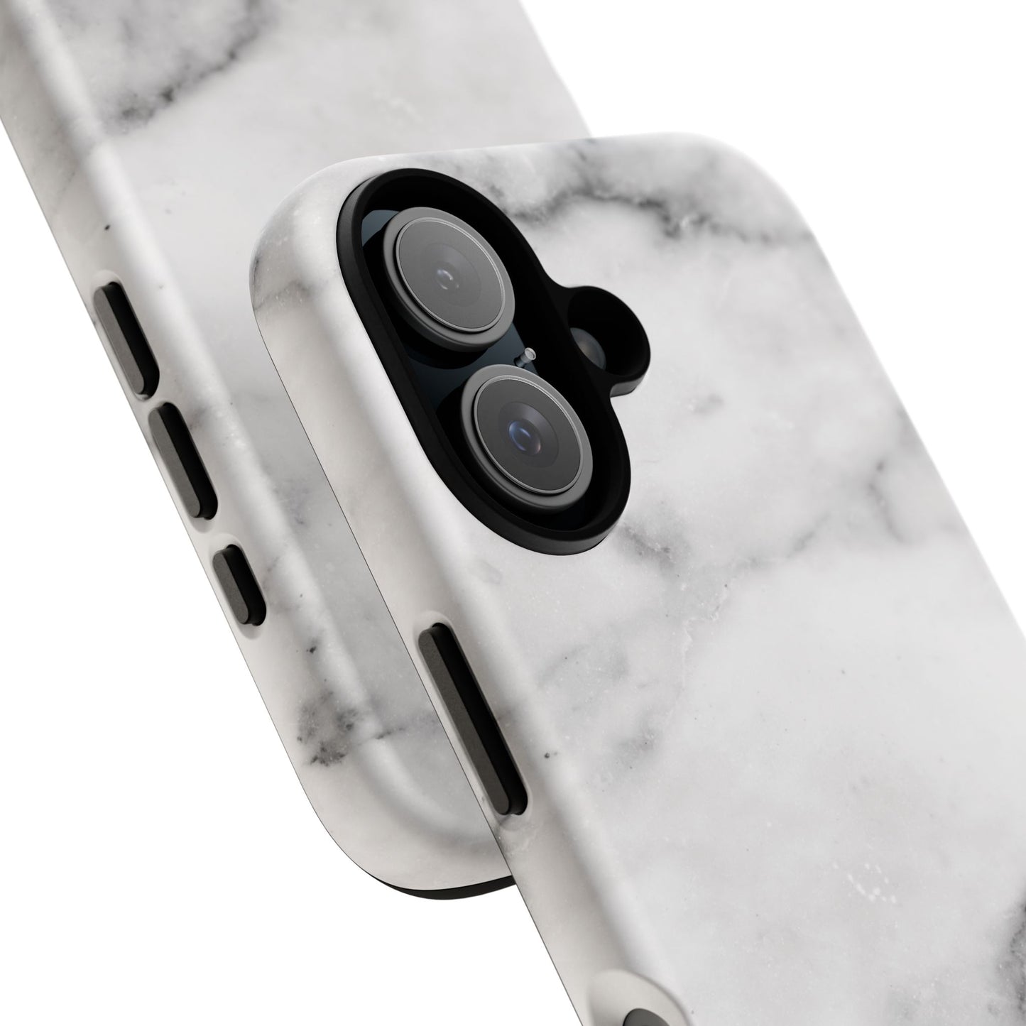 Lived-In White and Grey Marble iPhone Case | Curated Calm, Captured in Marble