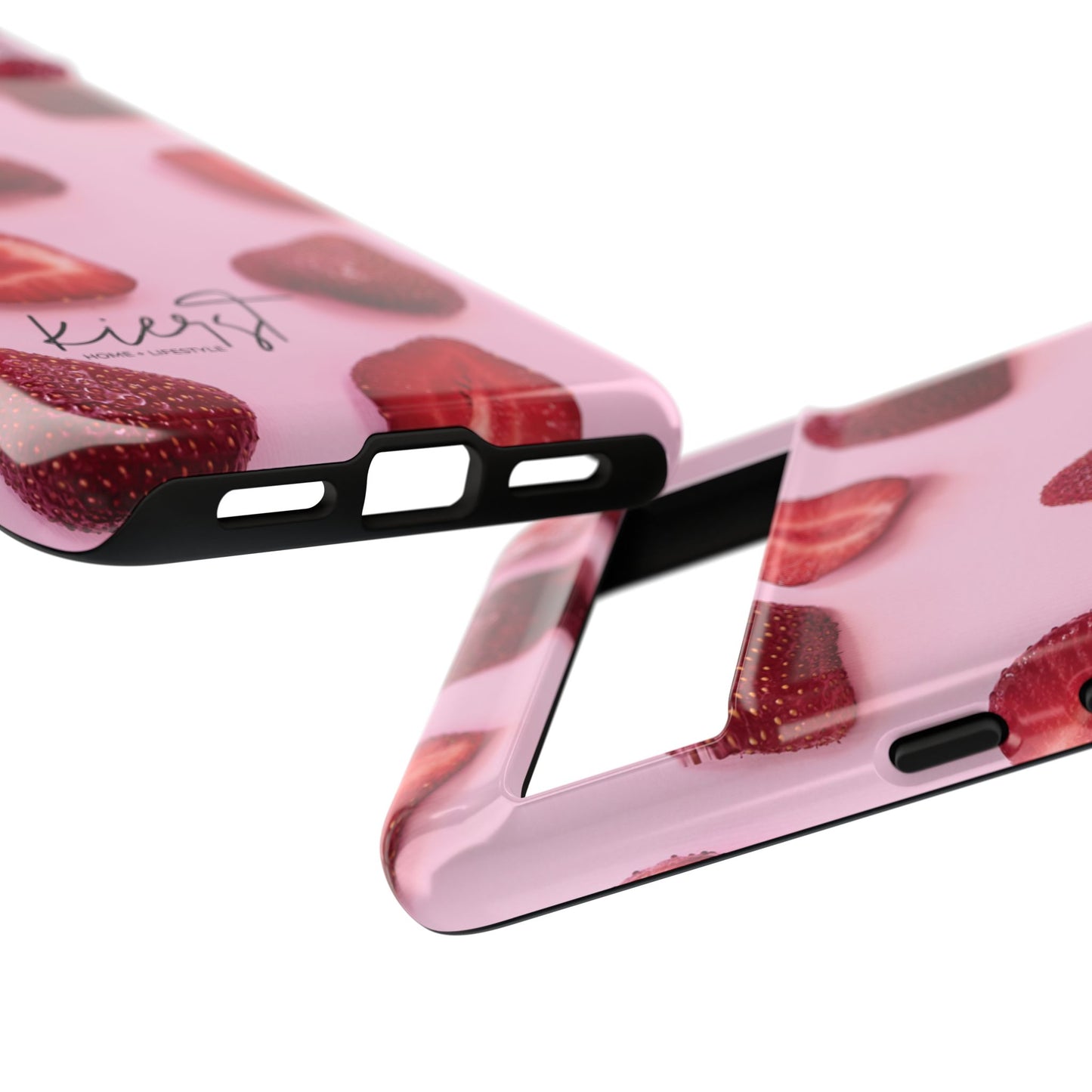 Strawberries Google Pixel Case | Blush-Toned Charm Meets Playful Precision