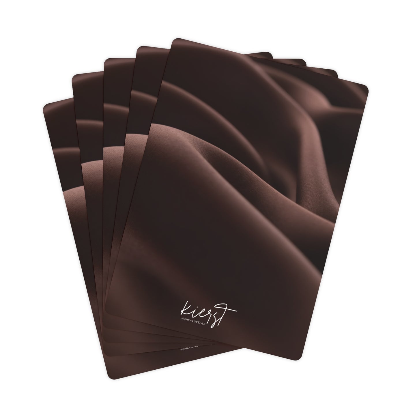 Chocolate Silk Printed Poker Playing Cards