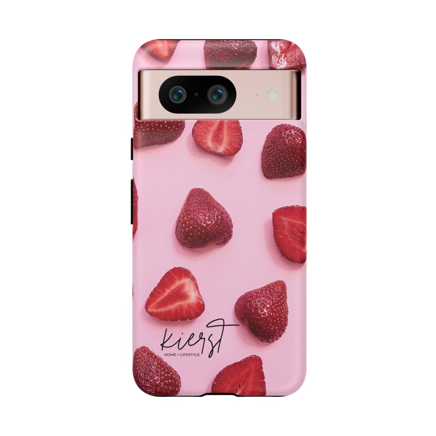 Strawberries Google Pixel Case | Blush-Toned Charm Meets Playful Precision