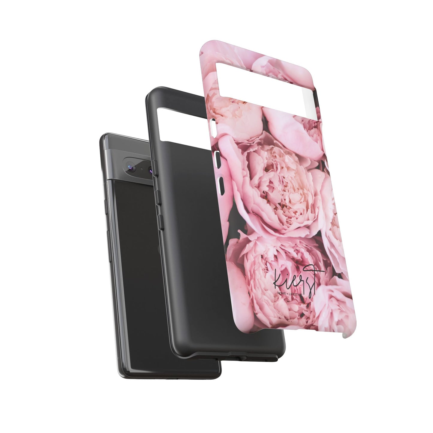 Pink Peonies Google Pixel Phone Case | Romantic Florals, Everyday Function