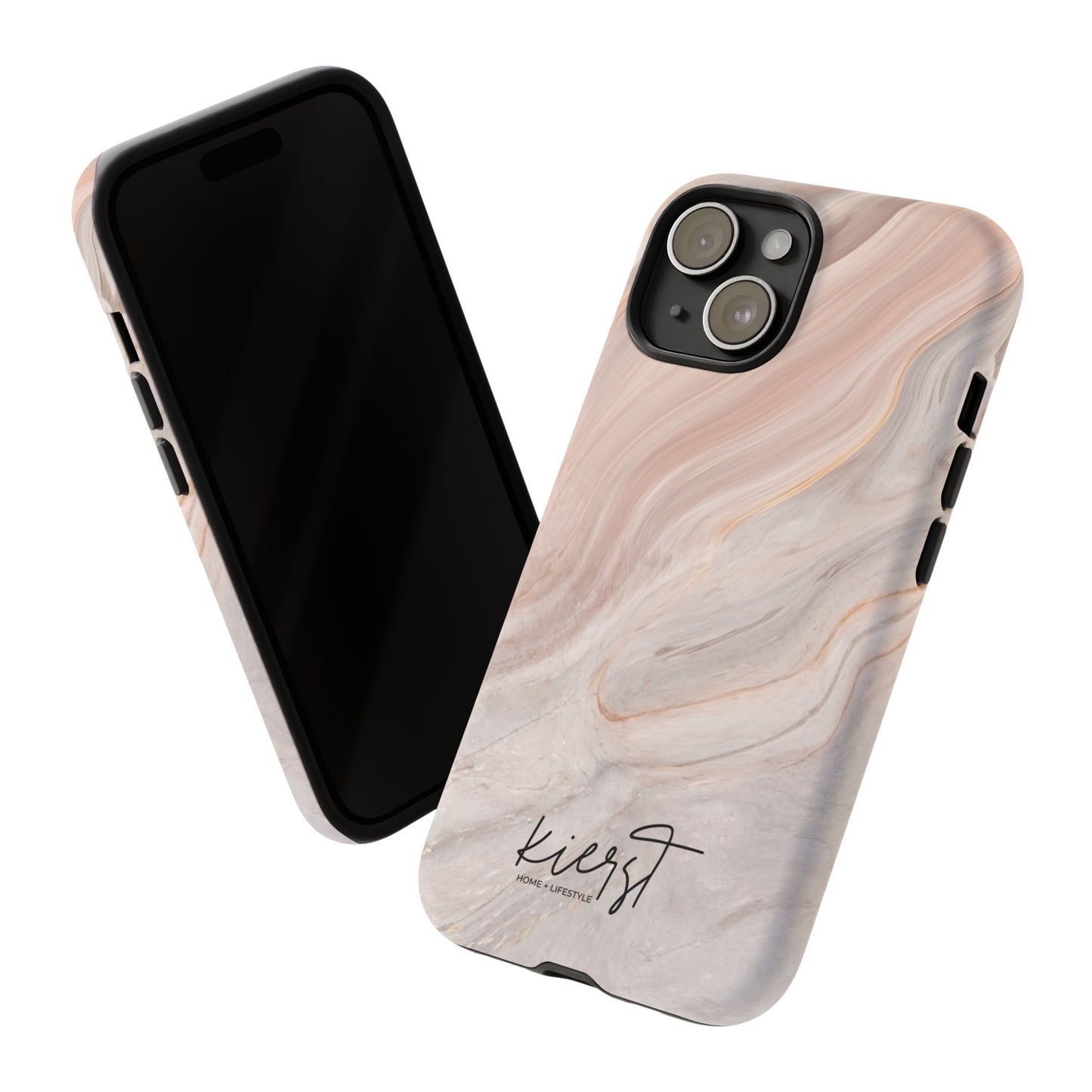 Blush Swirl Marble iPhone Case | Soft Curves, Strong Protection