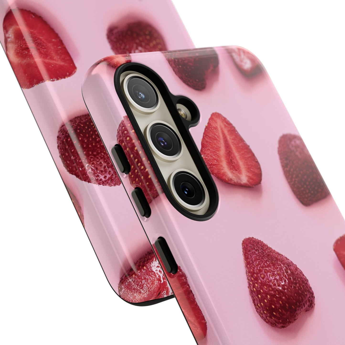 Strawberries Samsung Galaxy Phone Case | A Juicy Pop of Playfulness Meets Polished Design