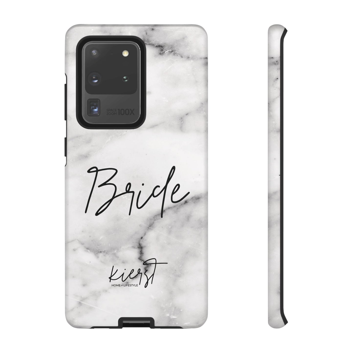 Bride Lived-In White and Grey Marble Samsung Galaxy Phone Case
