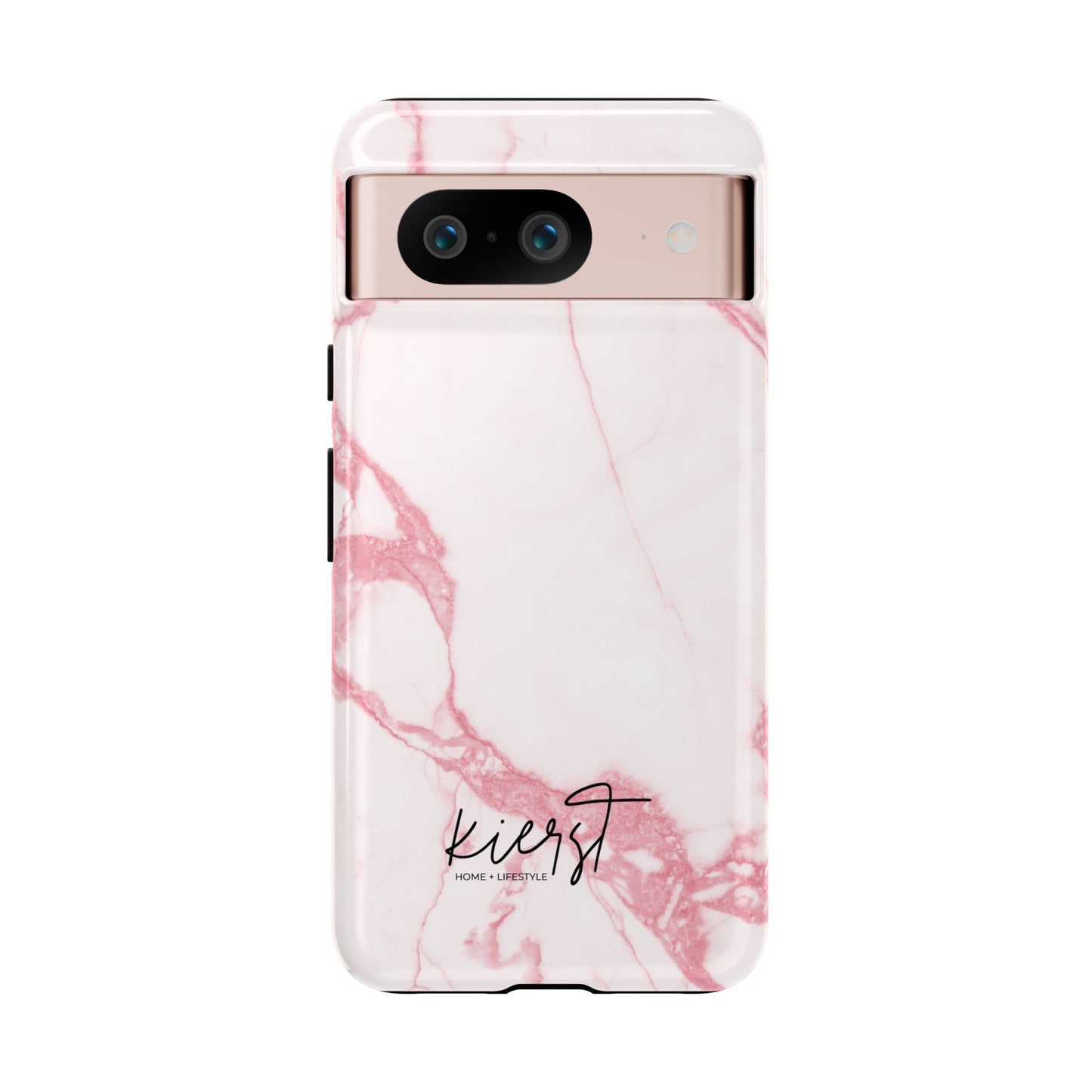 Pink & White Marble Google Pixel Case | Soft Polish, Everyday Protection