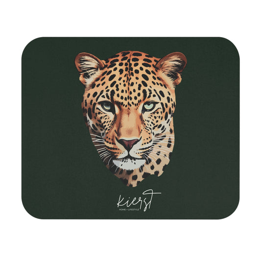 Leopard Head Mouse Pad – Signature Midnight Pine (Limited Edition)