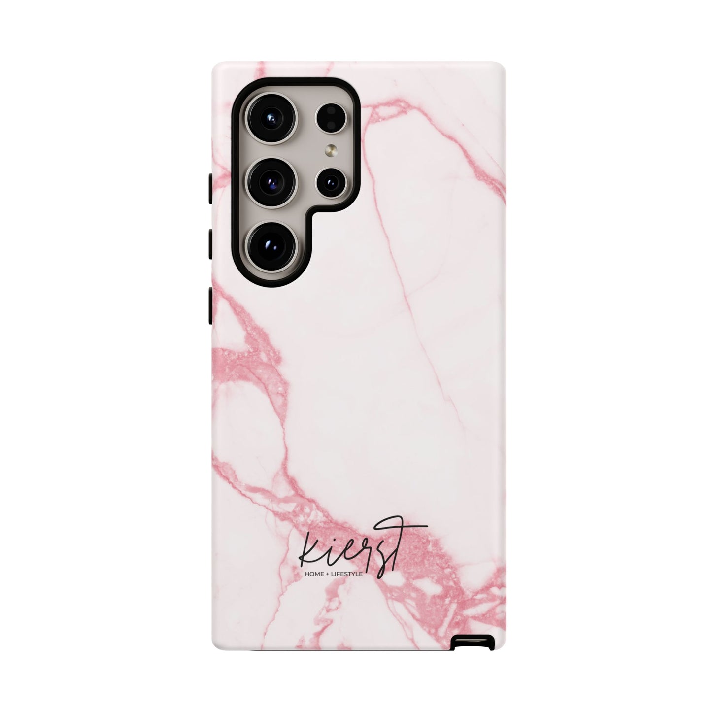 Pink & White Marble Samsung Galaxy Phone Case | Feminine, Polished, and Quietly Bold