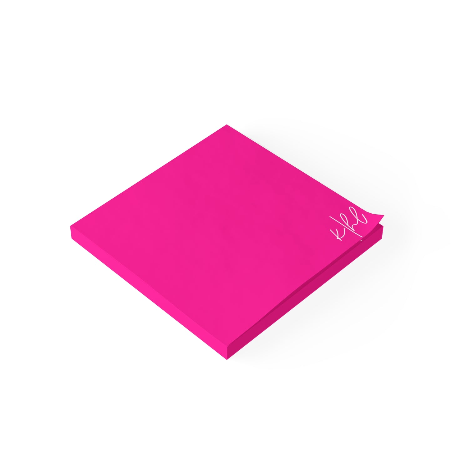 kierst Signature Hot Pink Post-it® Note Pad | Vibrant Sticky Notes for Bold Desks