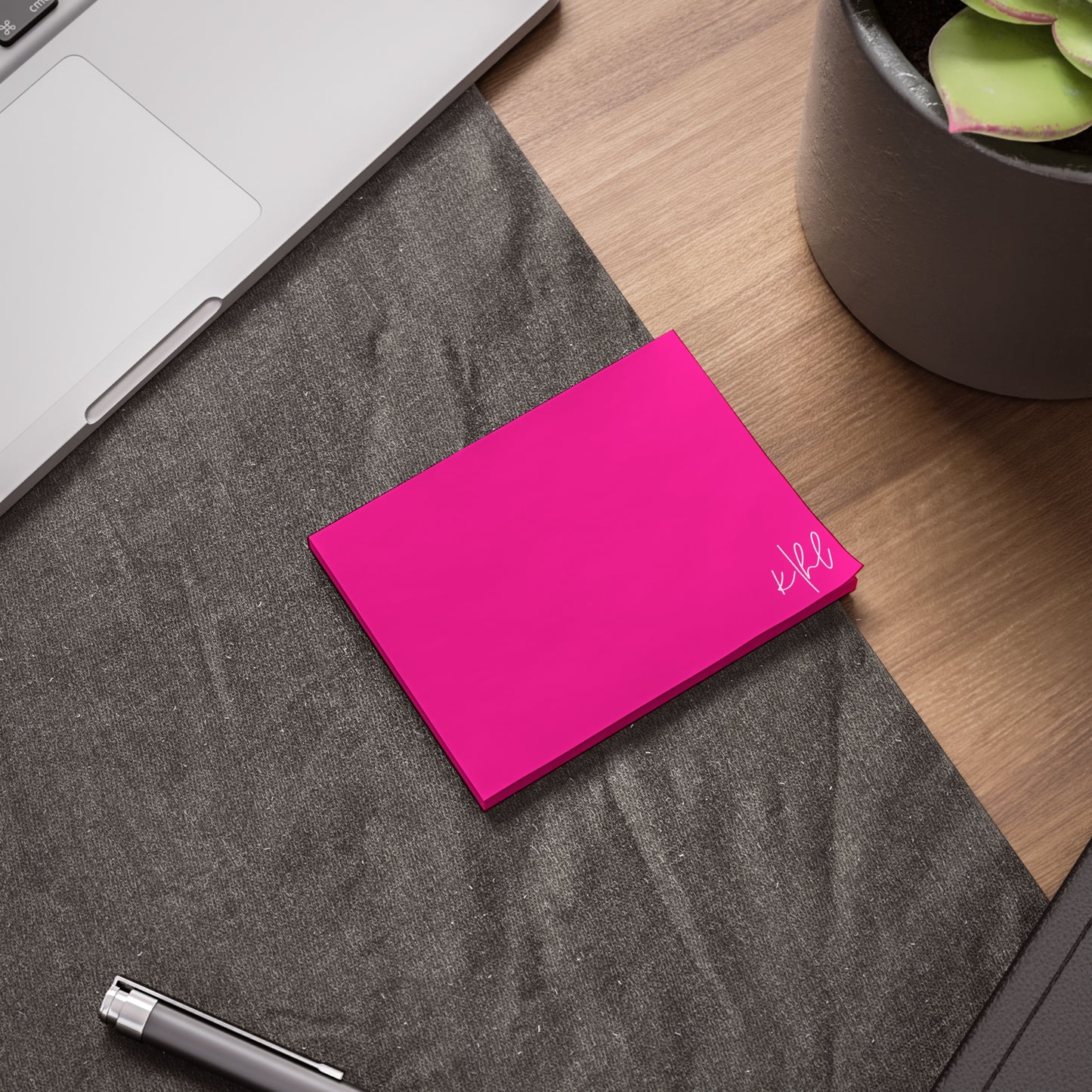 kierst Signature Hot Pink Post-it® Note Pad | Vibrant Sticky Notes for Bold Desks