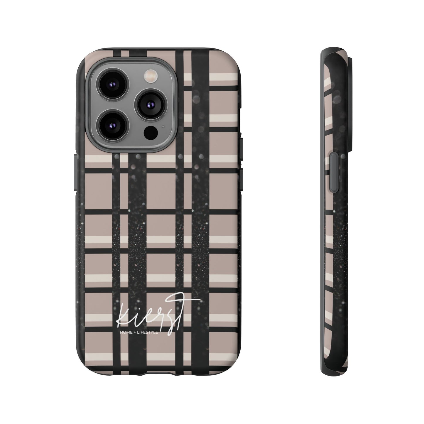 Elevated Neutrals Plaid iPhone Case | Classic Pattern, Modern Contrast