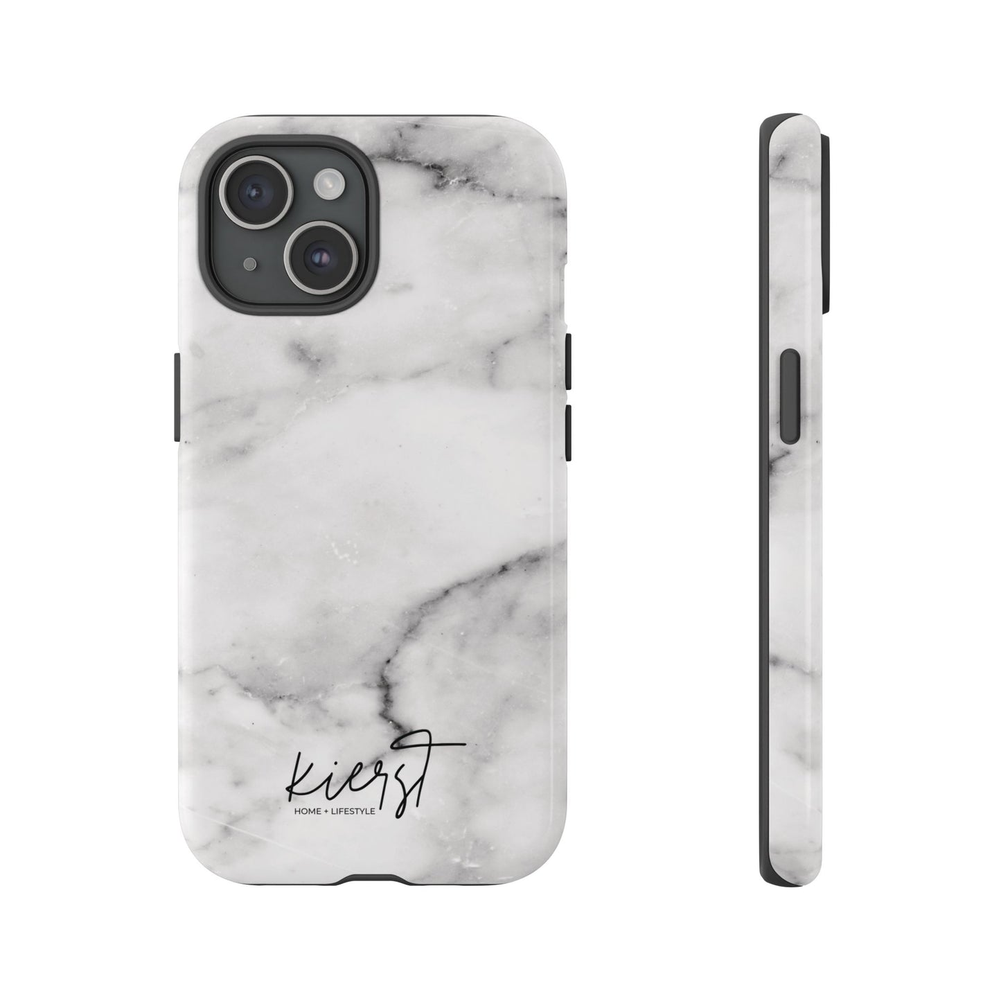 Lived-In White and Grey Marble iPhone Case | Curated Calm, Captured in Marble