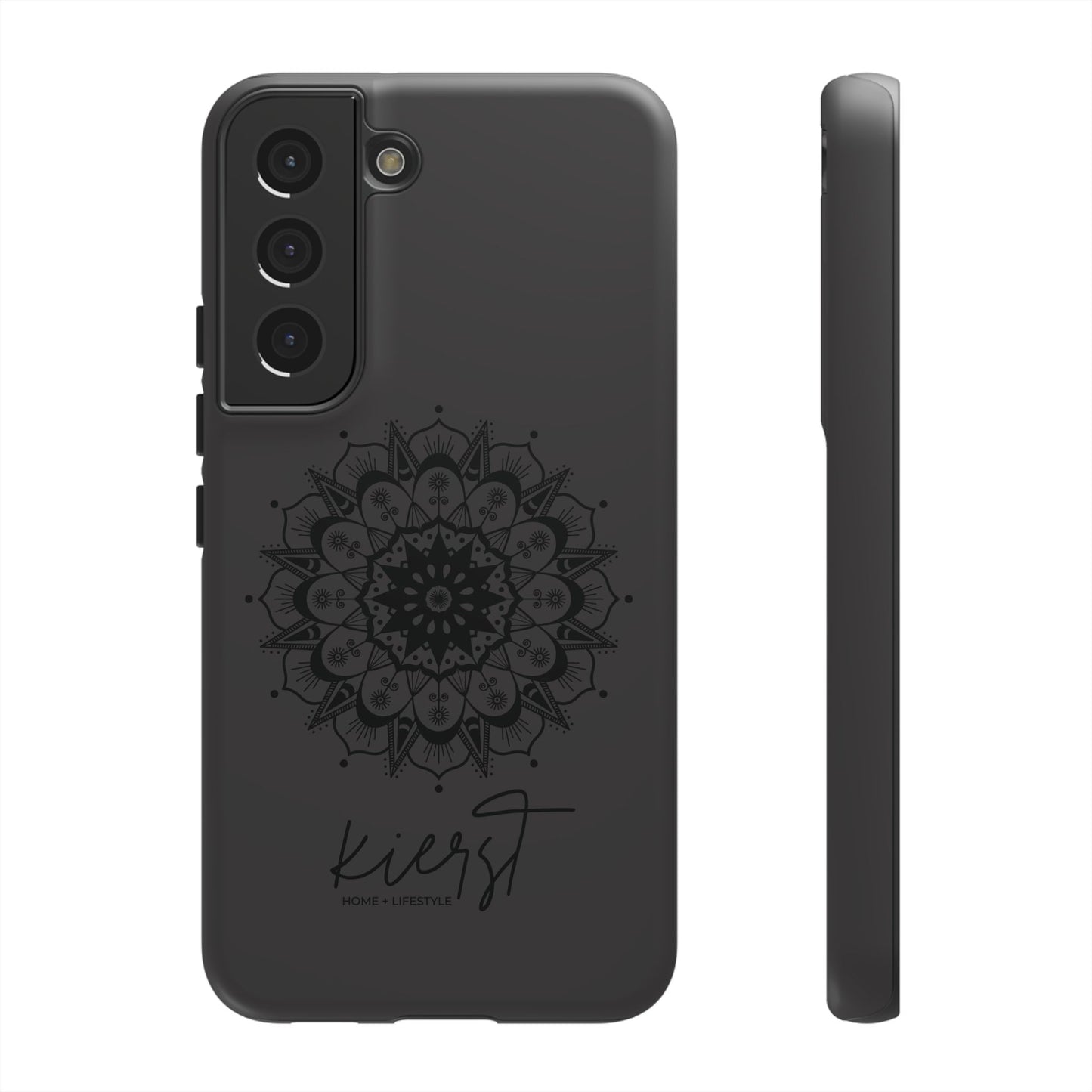 Black Mandala Samsung Galaxy Phone Case | Elevated Symmetry, Timeless Energy