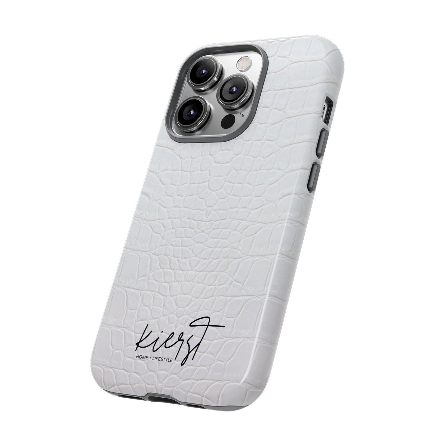 White Alligator iPhone Case | Minimal, Crisp, and Effortlessly Elevated
