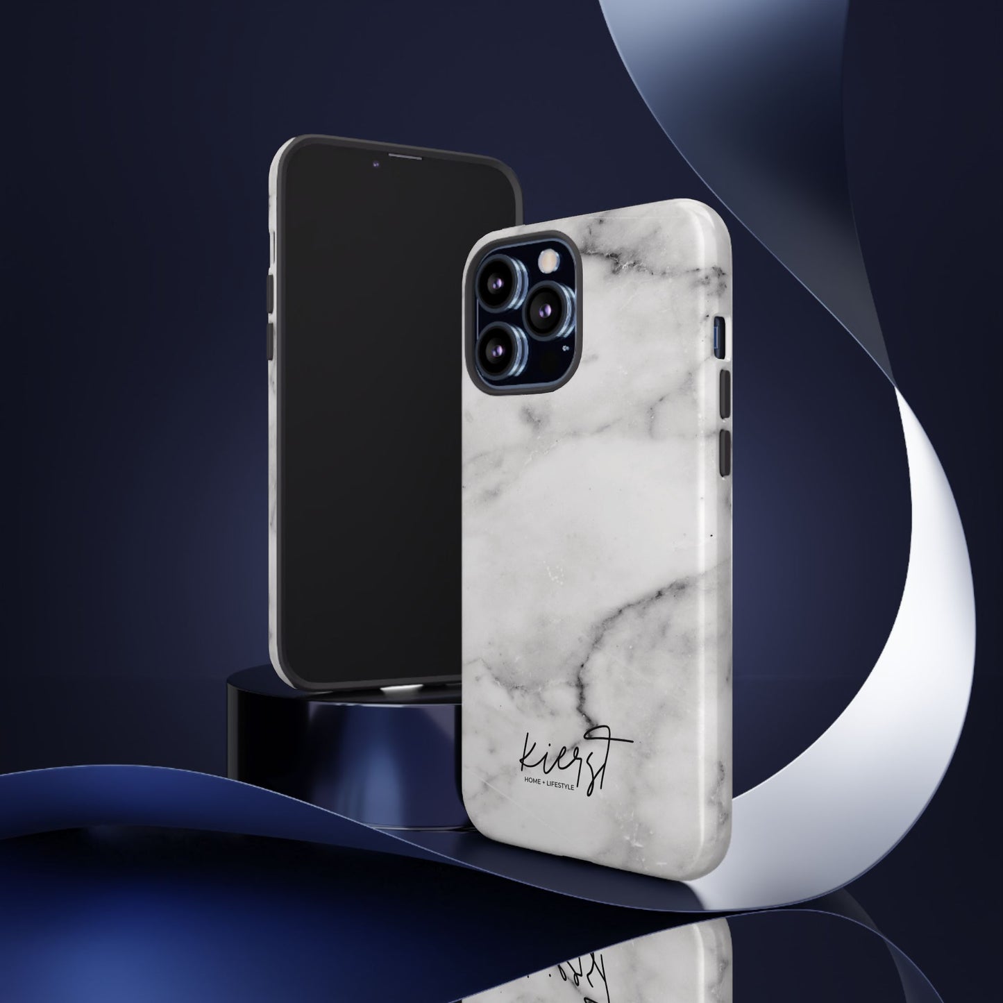 Lived-In White and Grey Marble iPhone Case | Curated Calm, Captured in Marble