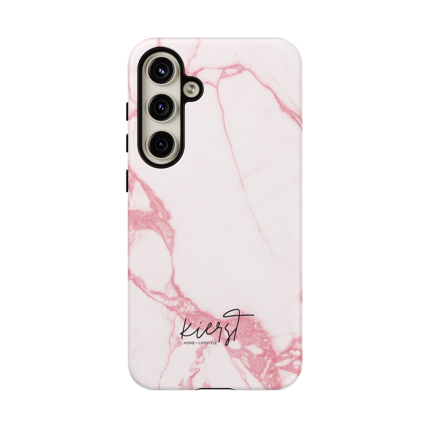 Pink & White Marble Samsung Galaxy Phone Case | Feminine, Polished, and Quietly Bold