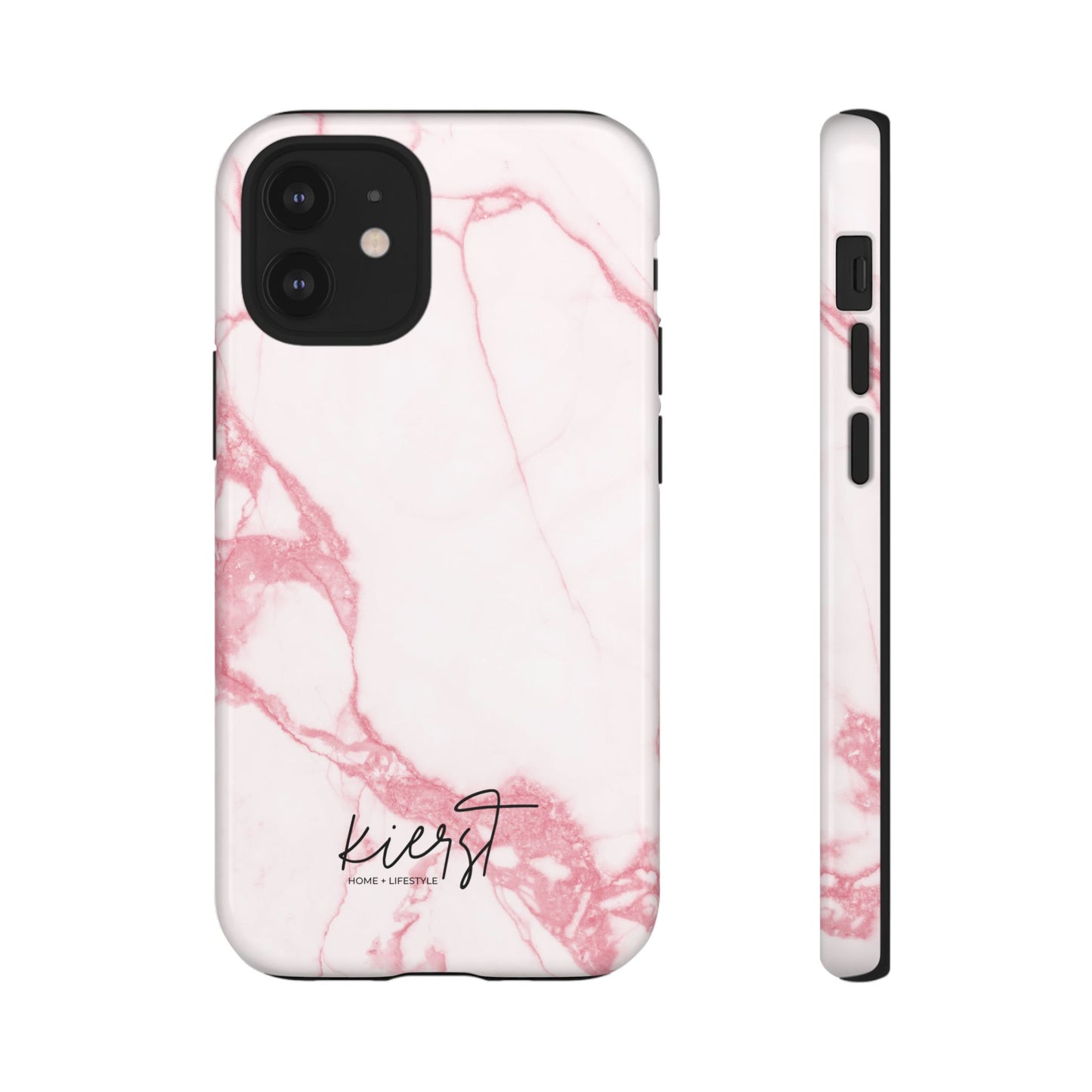 Pink & White Marble iPhone Case | Classic Elegance, Feminine Twist