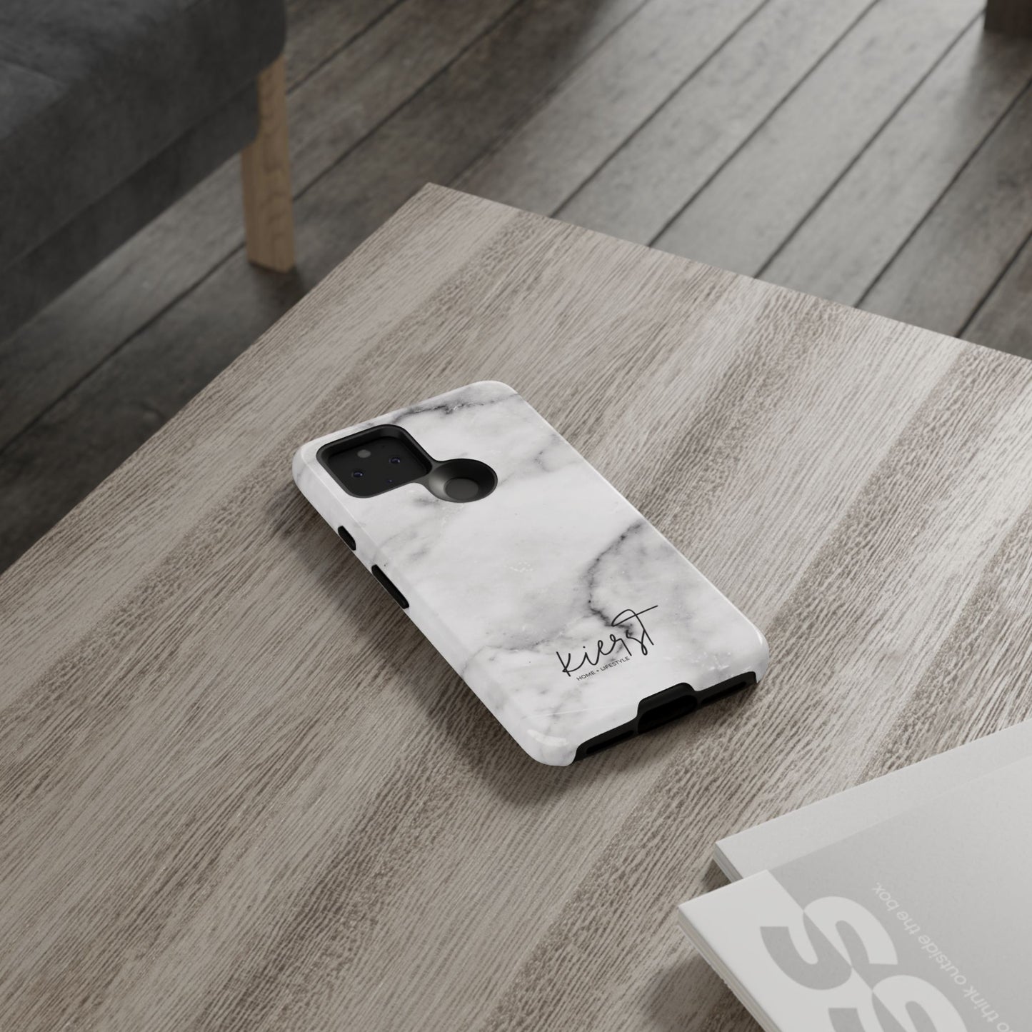 Lived-In White and Grey Marble Google Pixel Case | Elevated Essentials For Everyday