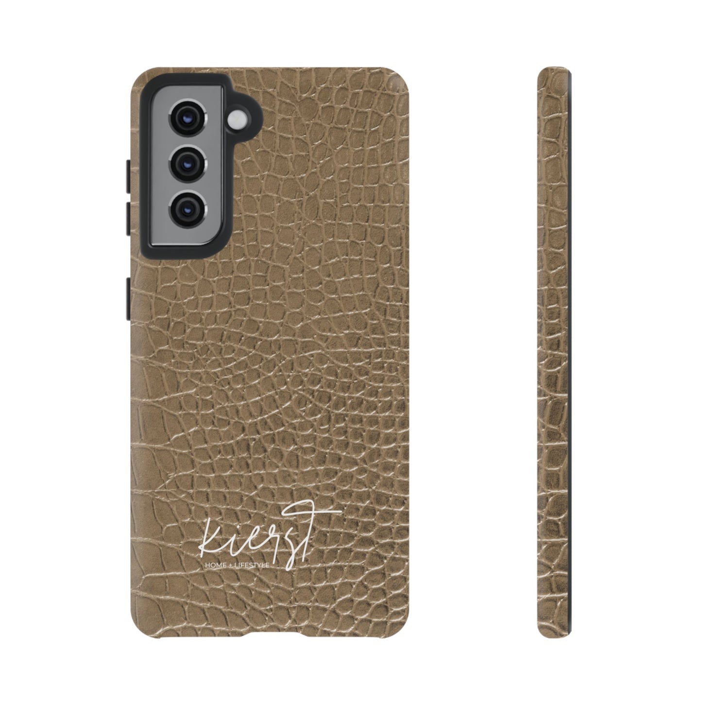 Tan Alligator Print Samsung Galaxy Phone Case | Subtle Statement, Everyday Style