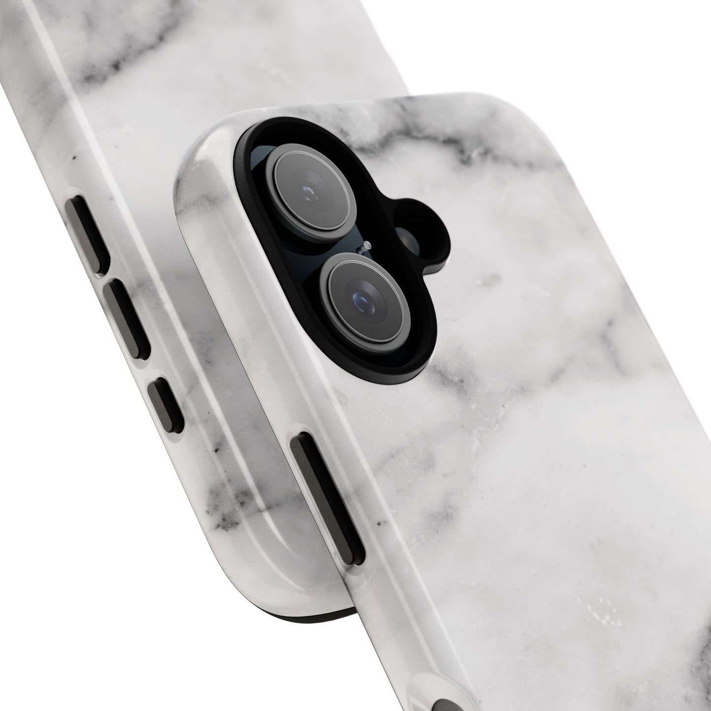 Lived-In White and Grey Marble iPhone Case | Curated Calm, Captured in Marble