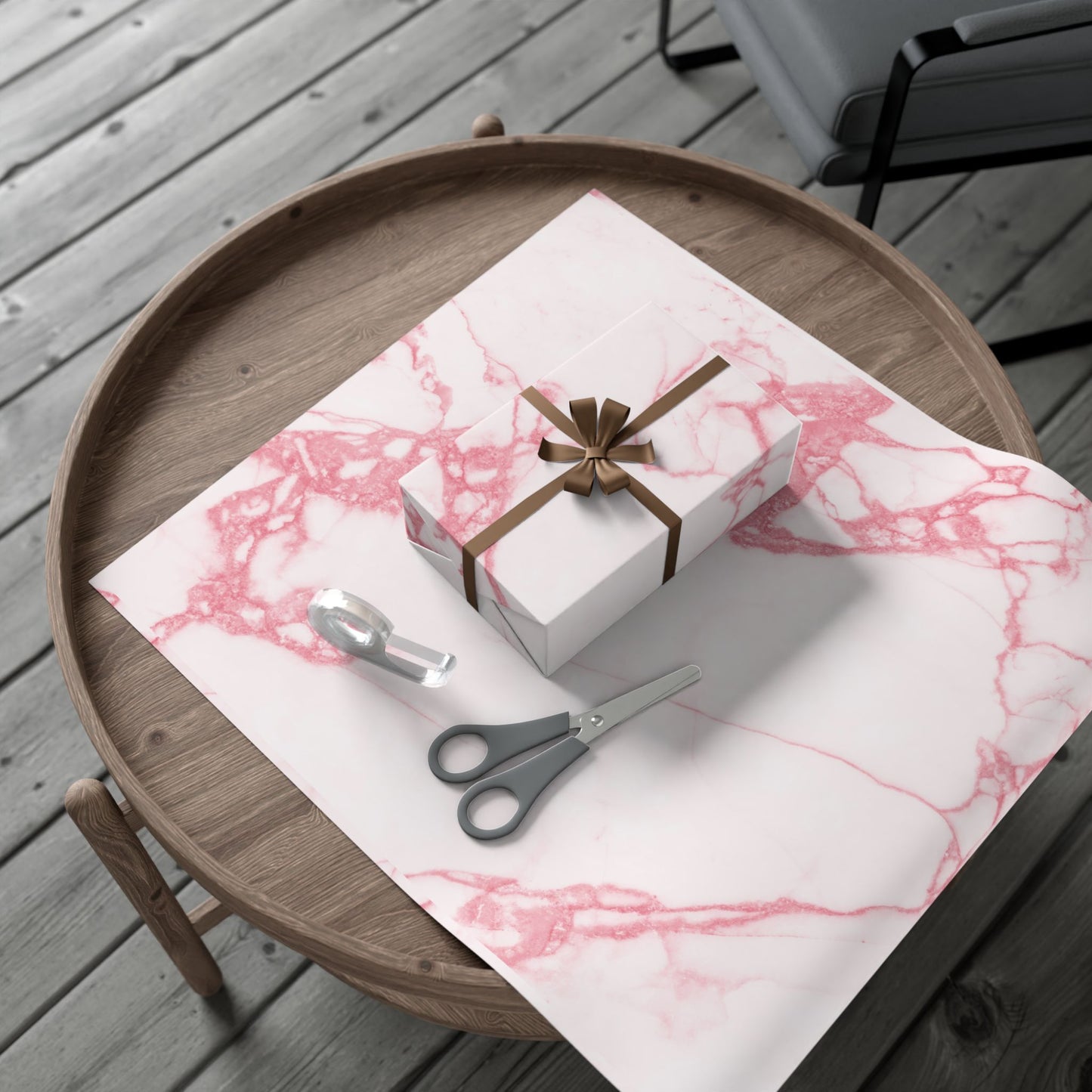 Pink Marble Wrapping Paper