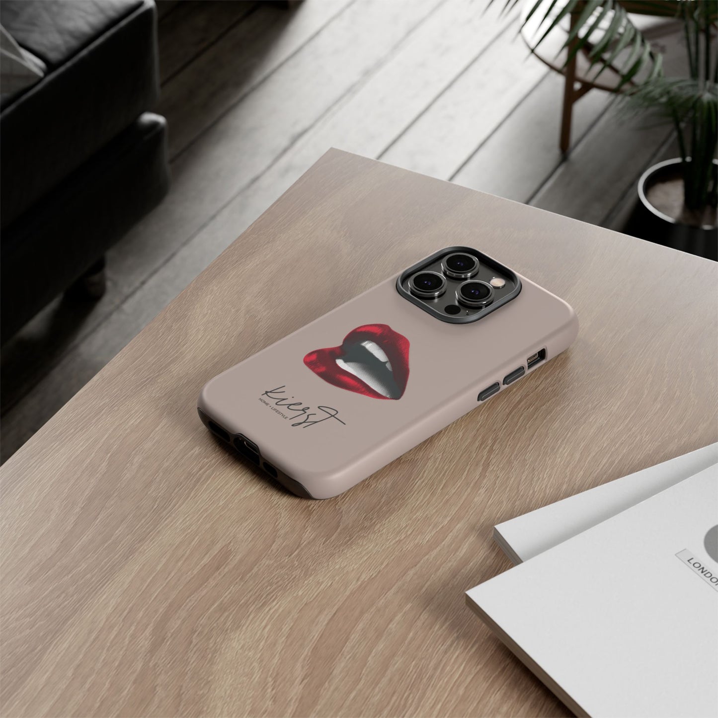Retro Red Lips iPhone Case | Pop Art Meets Polished